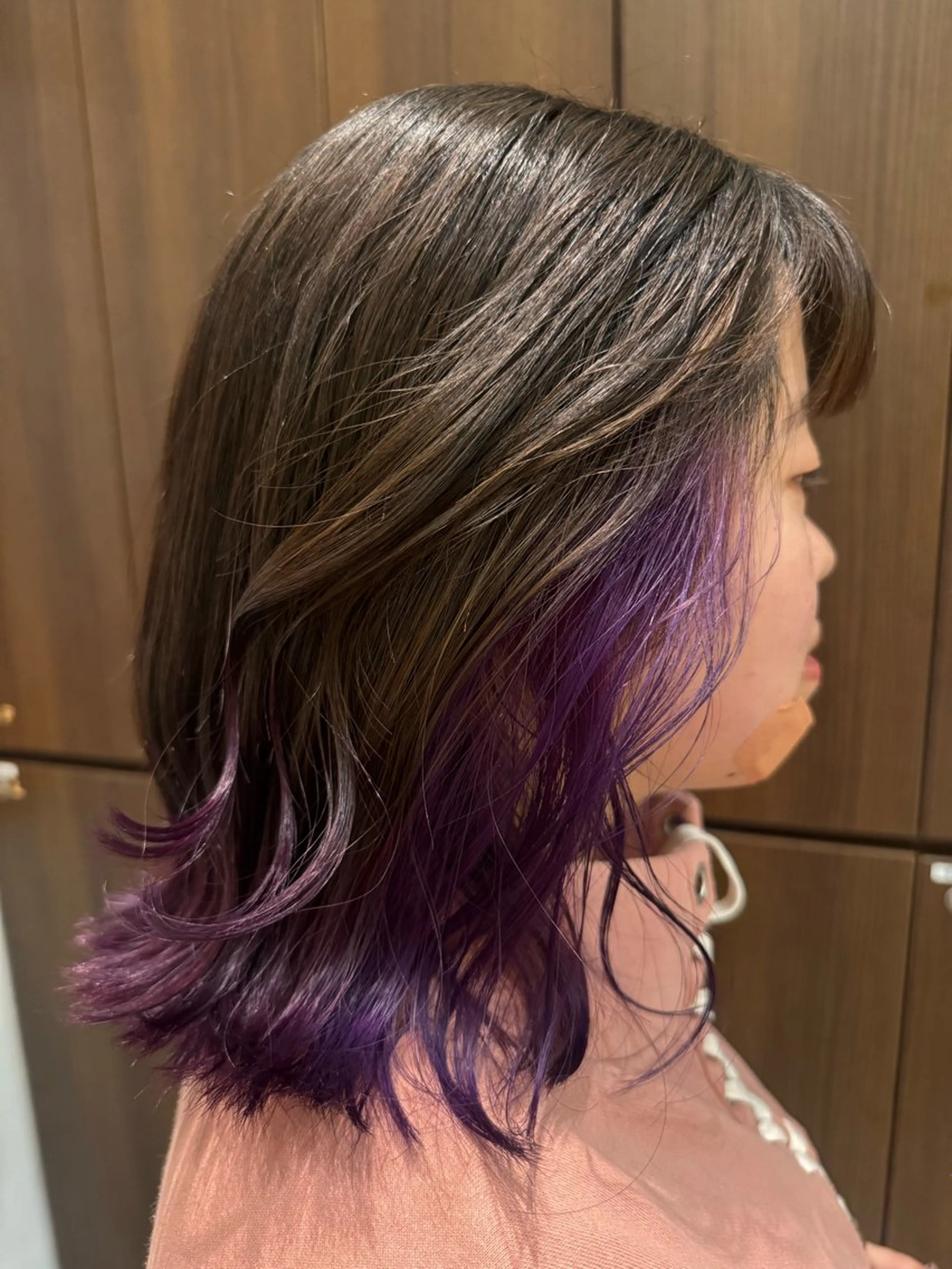 ミディアム カラー パープルカラー カット ヘアカラー 🌻井上 マリー🌻のヘアスタイル