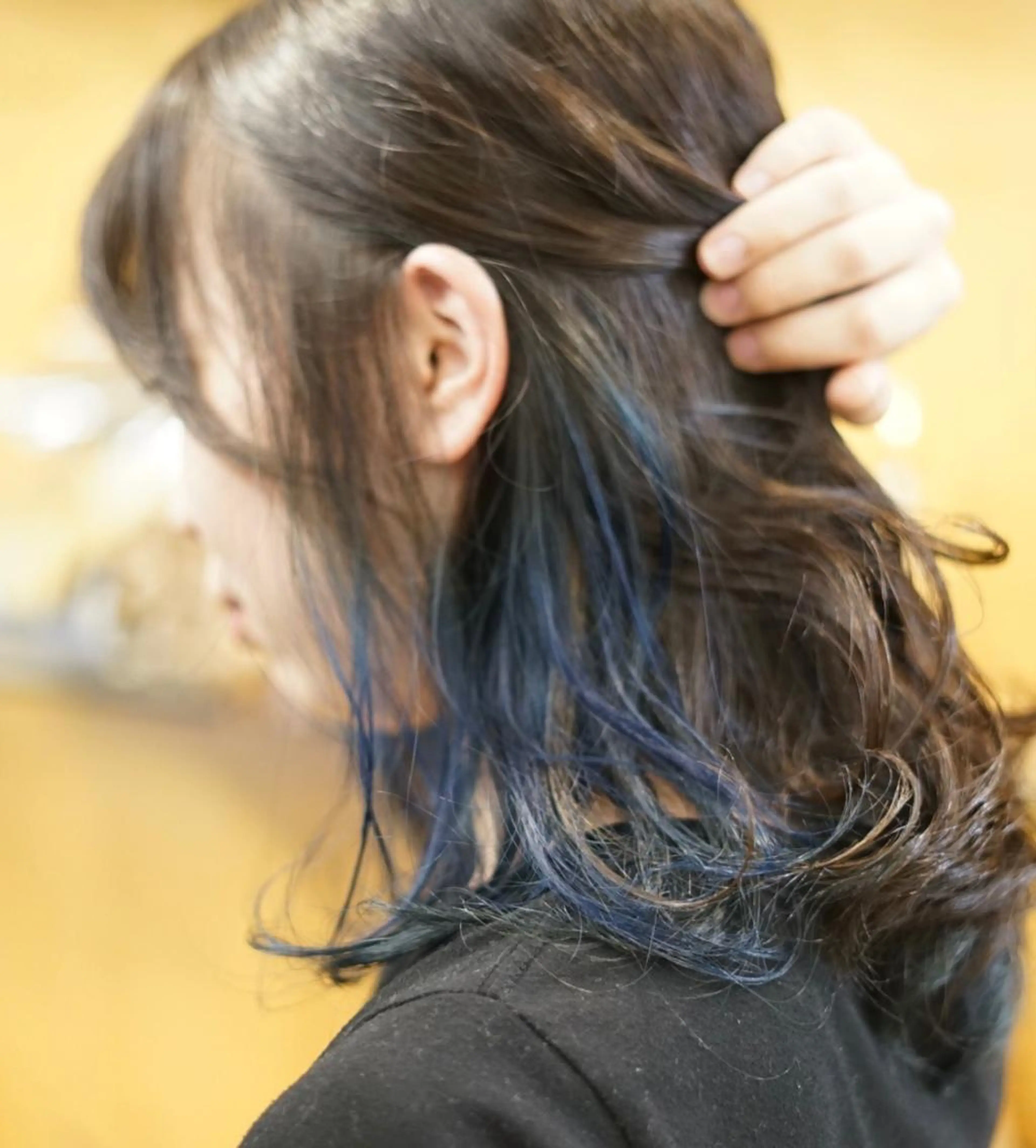 カラー ブルーカラー インナーカラー アジアエス所属・谷山清和 ゆうやのヘアスタイル