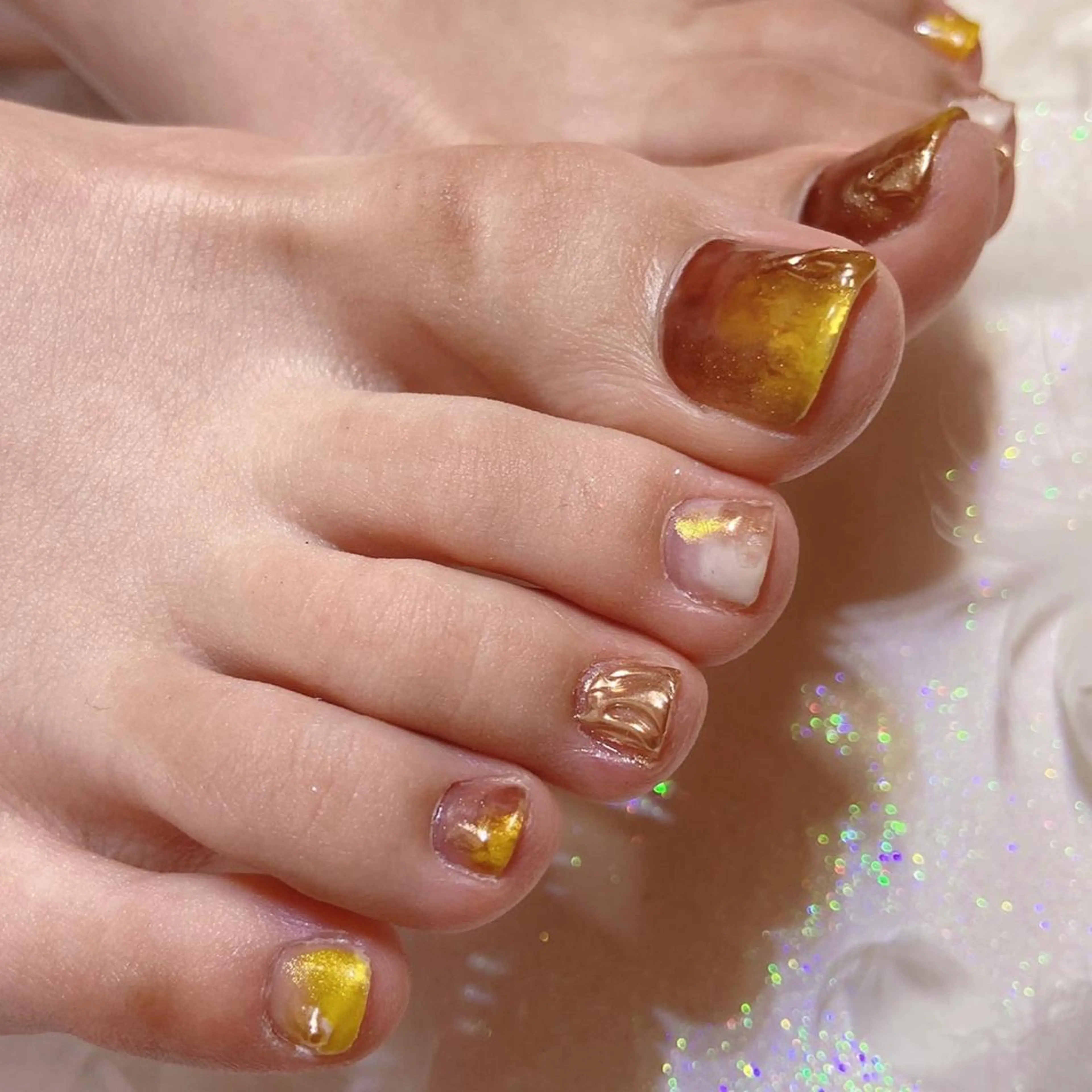 ネイル フットネイル ニュアンスネイル nailbios所属・nailbios .tomo.のネイルデザイン
