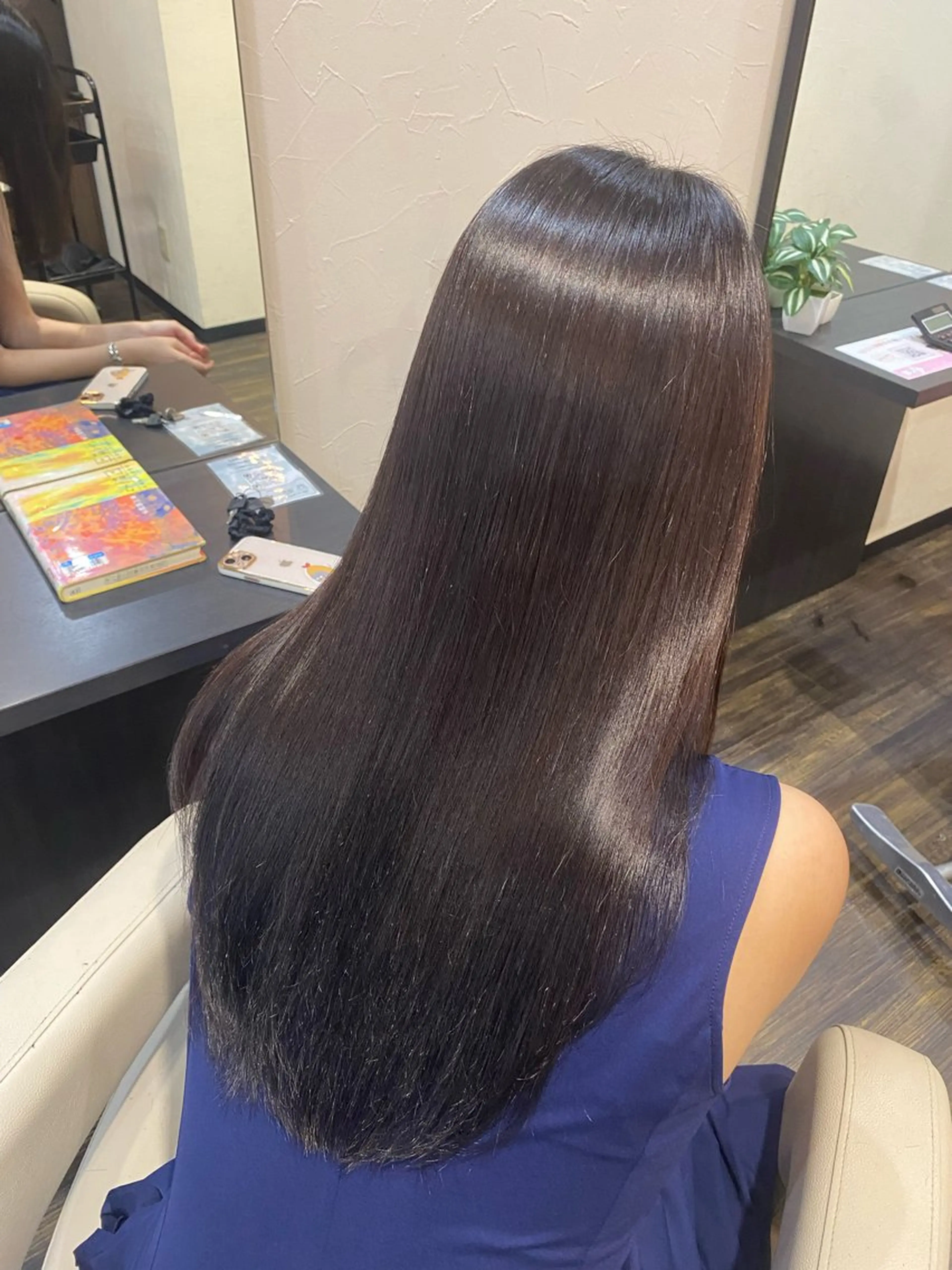 セミロング カット 縮毛矯正 yamashita karinのヘアスタイル