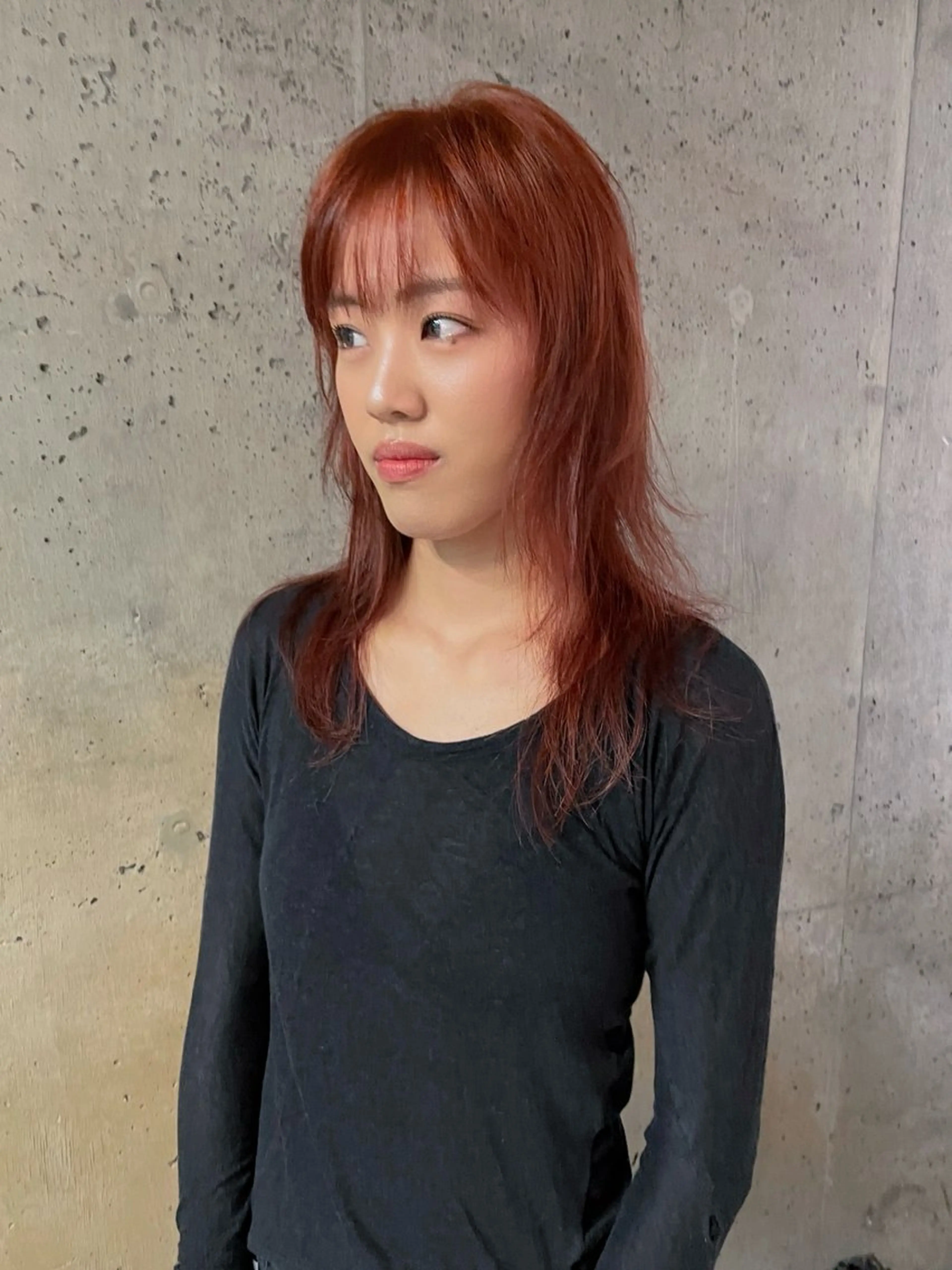 セミロング カラー パーマ パーマ/レイヤー 岩山丈一郎のヘアスタイル