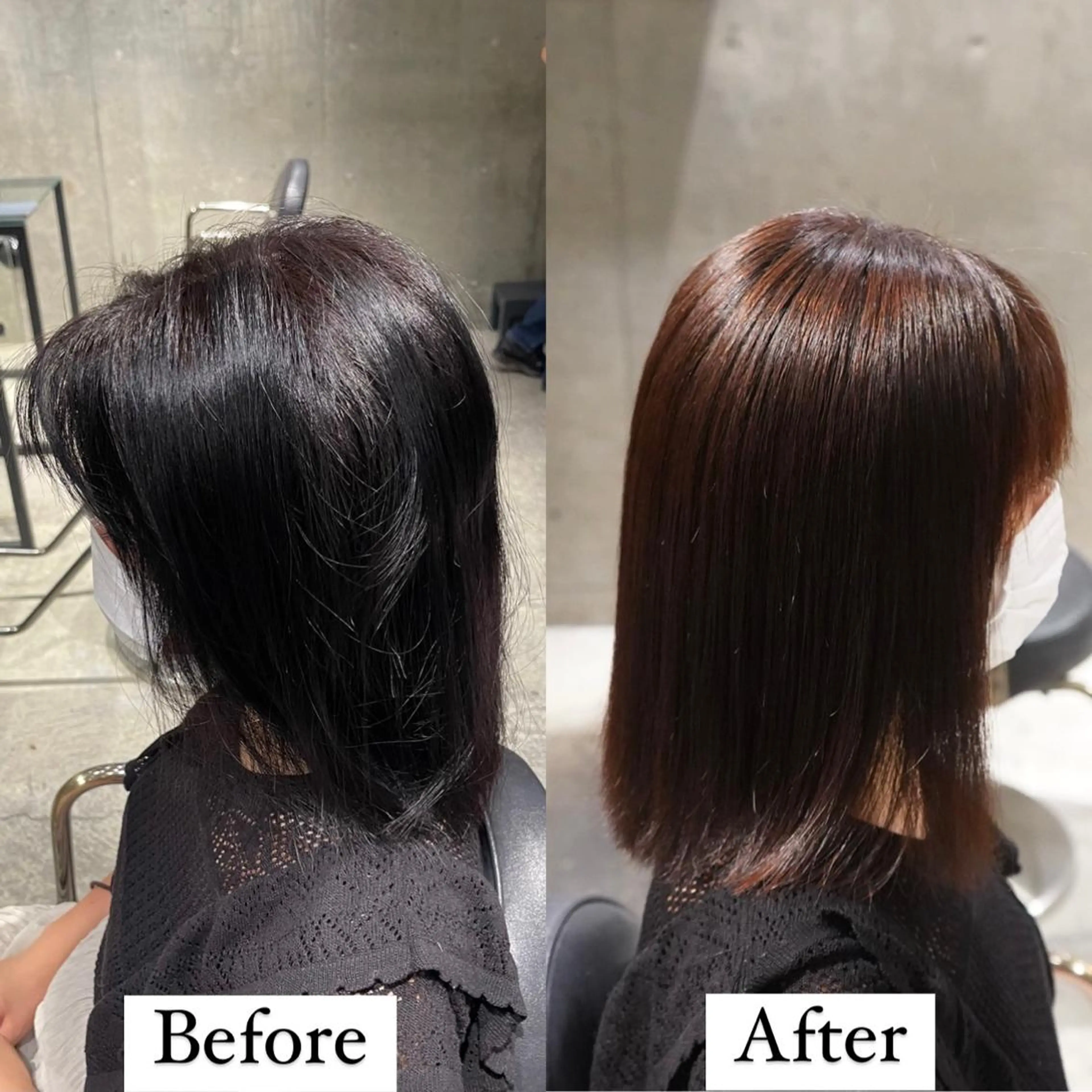 ミディアム 縮毛矯正 Ainoa nouer所属・✨髪質改善/代々木 新宿/縮毛矯正✨のヘアスタイル