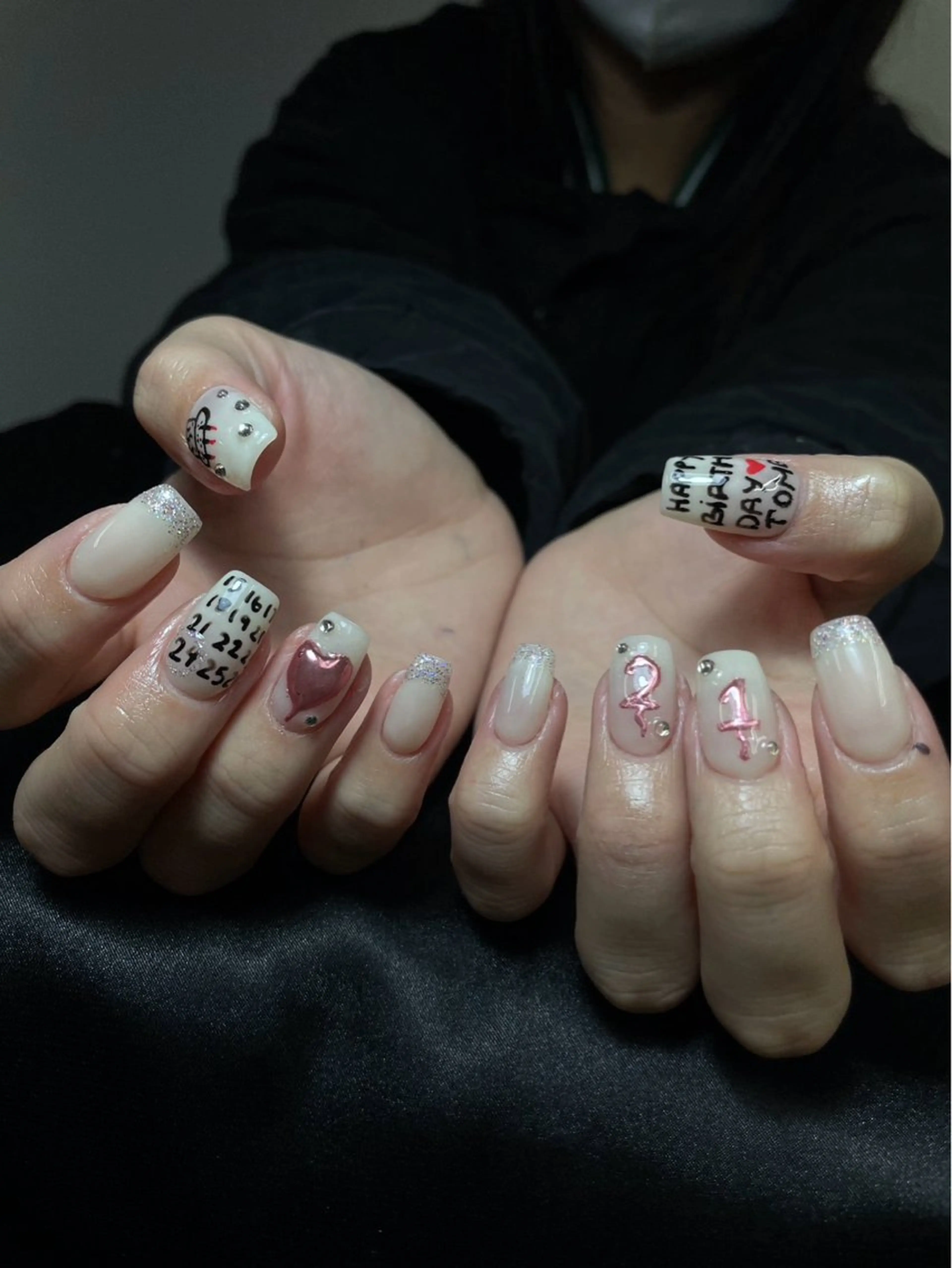 ネイル チークネイル 桜ネイル 長さ出し フットネイル ジェルネイル ハンドネイル XIINH NAIL SALONのネイルデザイン