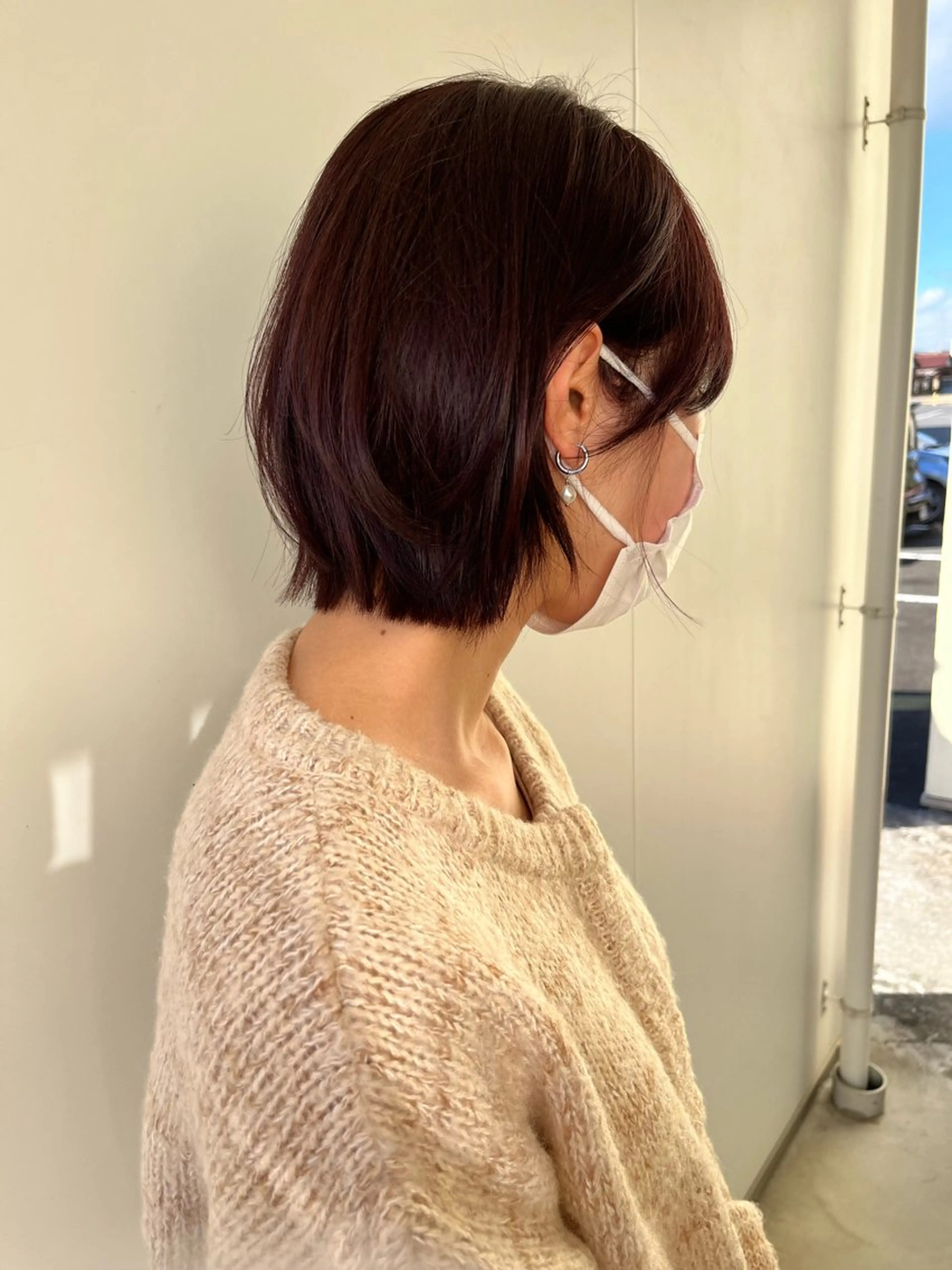 ミディアム カラー 松本 茜のヘアスタイル