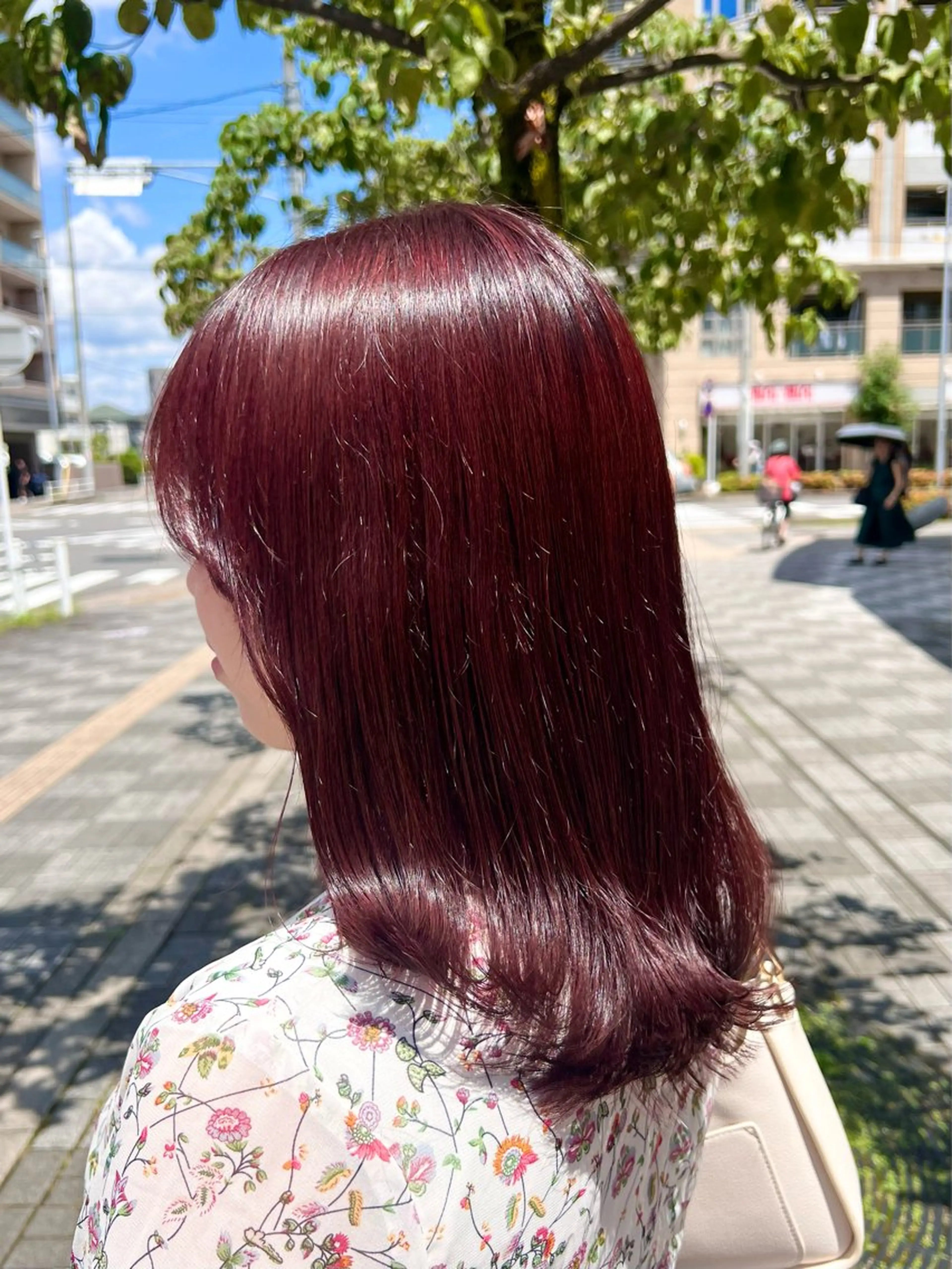 セミロング カラー ブリーチ 透明感カラー ダブルカラー ブリーチなしカラー カット ヘアカラー BRANCHÈ海 /髪質改善/透明感のヘアスタイル