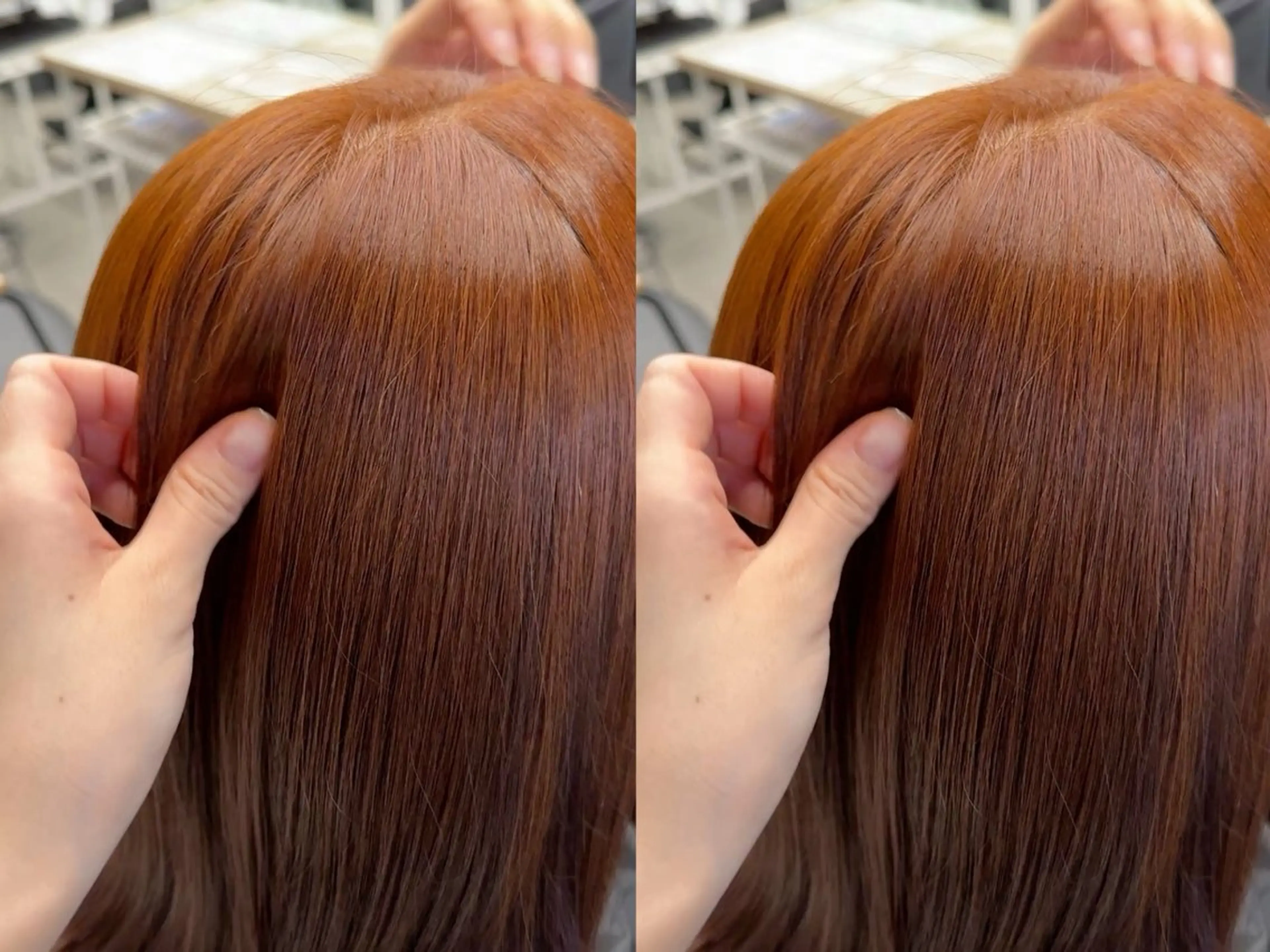 《🌟ダメージレスの透明感🌟》ブリーチを使わないダブルカラー+トリートメント💟の写真