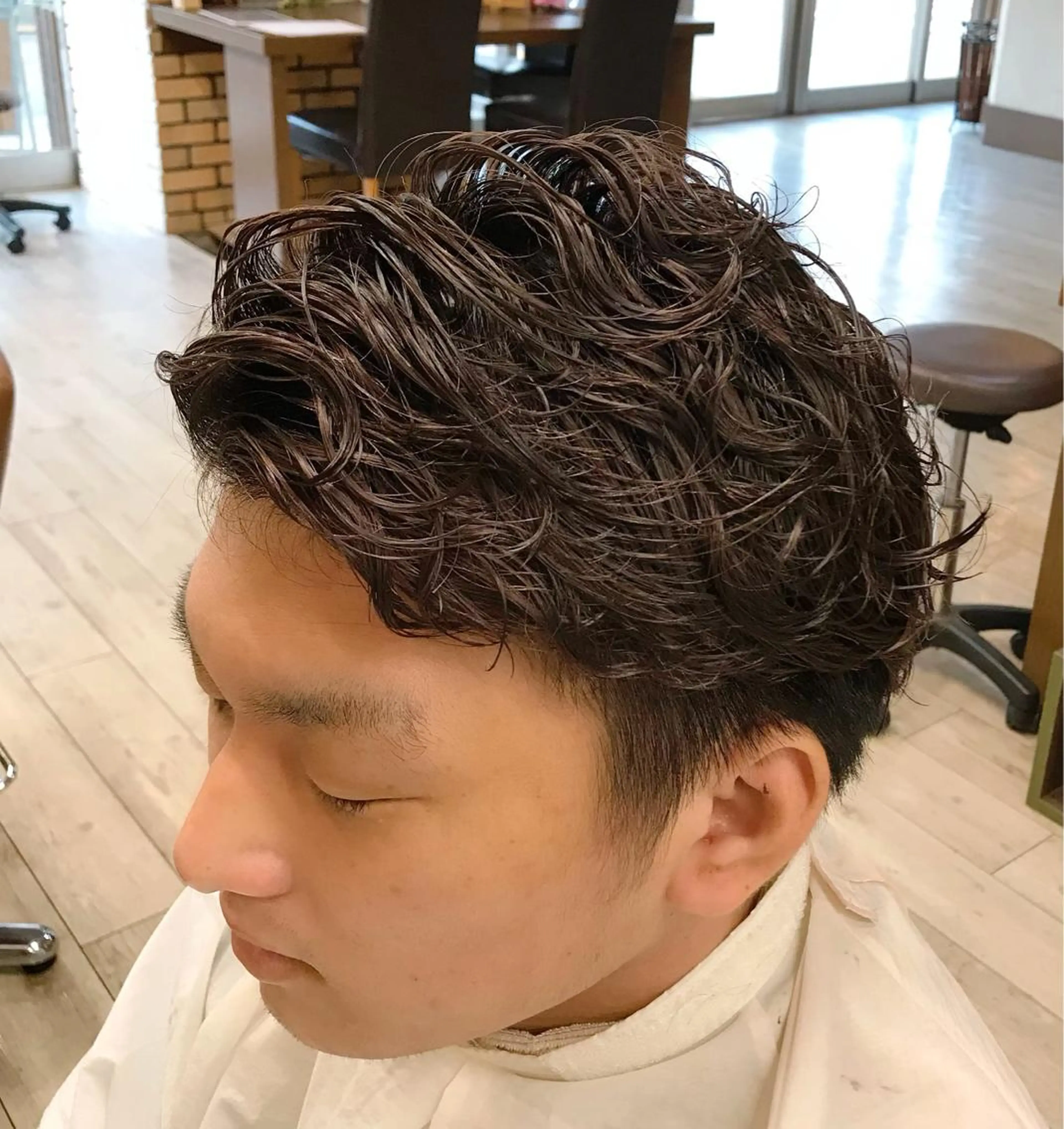 パーマ メンズ メンズパーマ カット パーマ トリートメント 日比 貴大/ minim hairのヘアスタイル