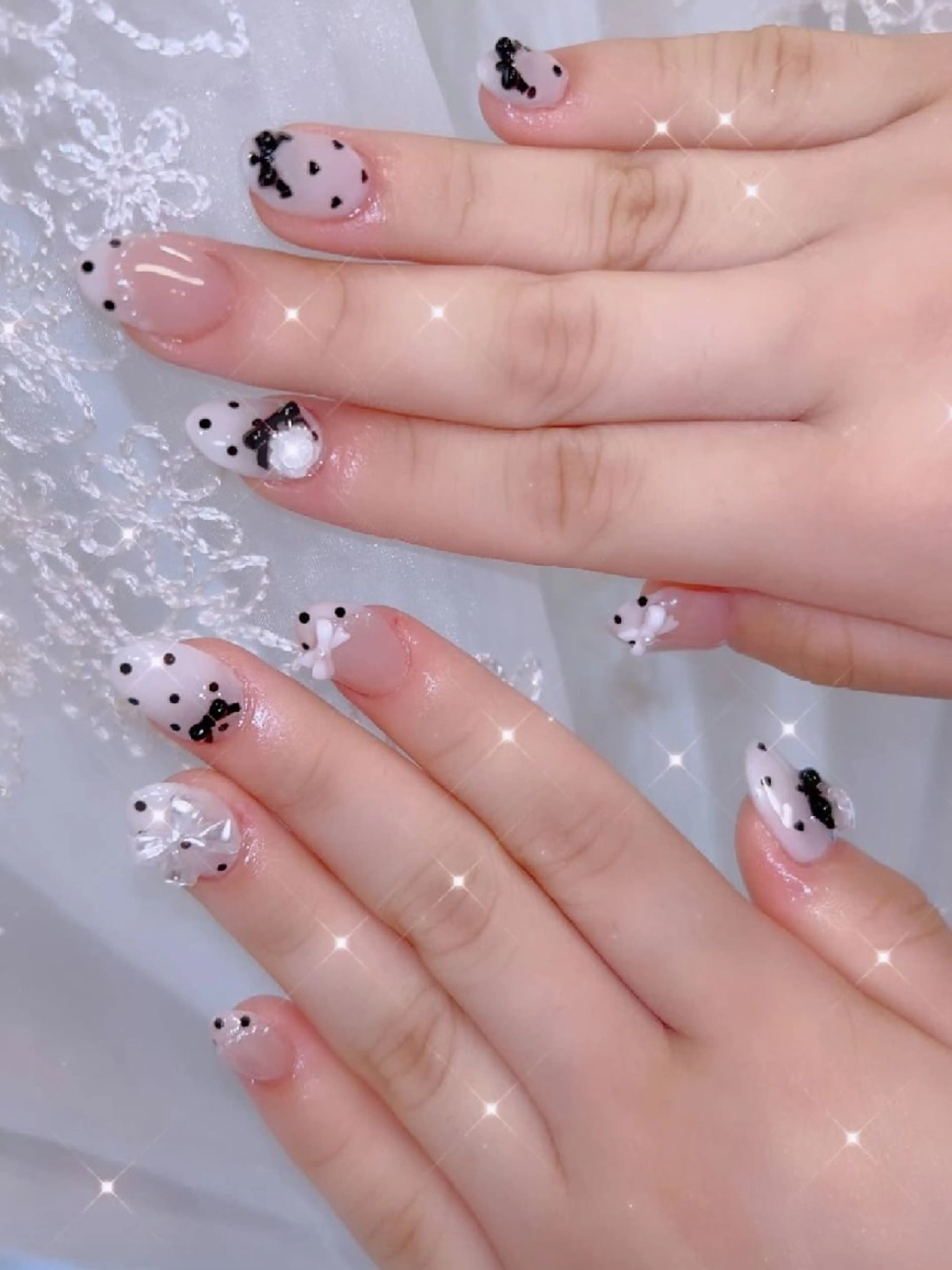 ネイル 長さ出し ジェルネイル 韓国ネイル マグネットネイル ニュアンスネイル ハンドネイル I LOVE ME  NAIL.｡.:*♡のネイルデザイン