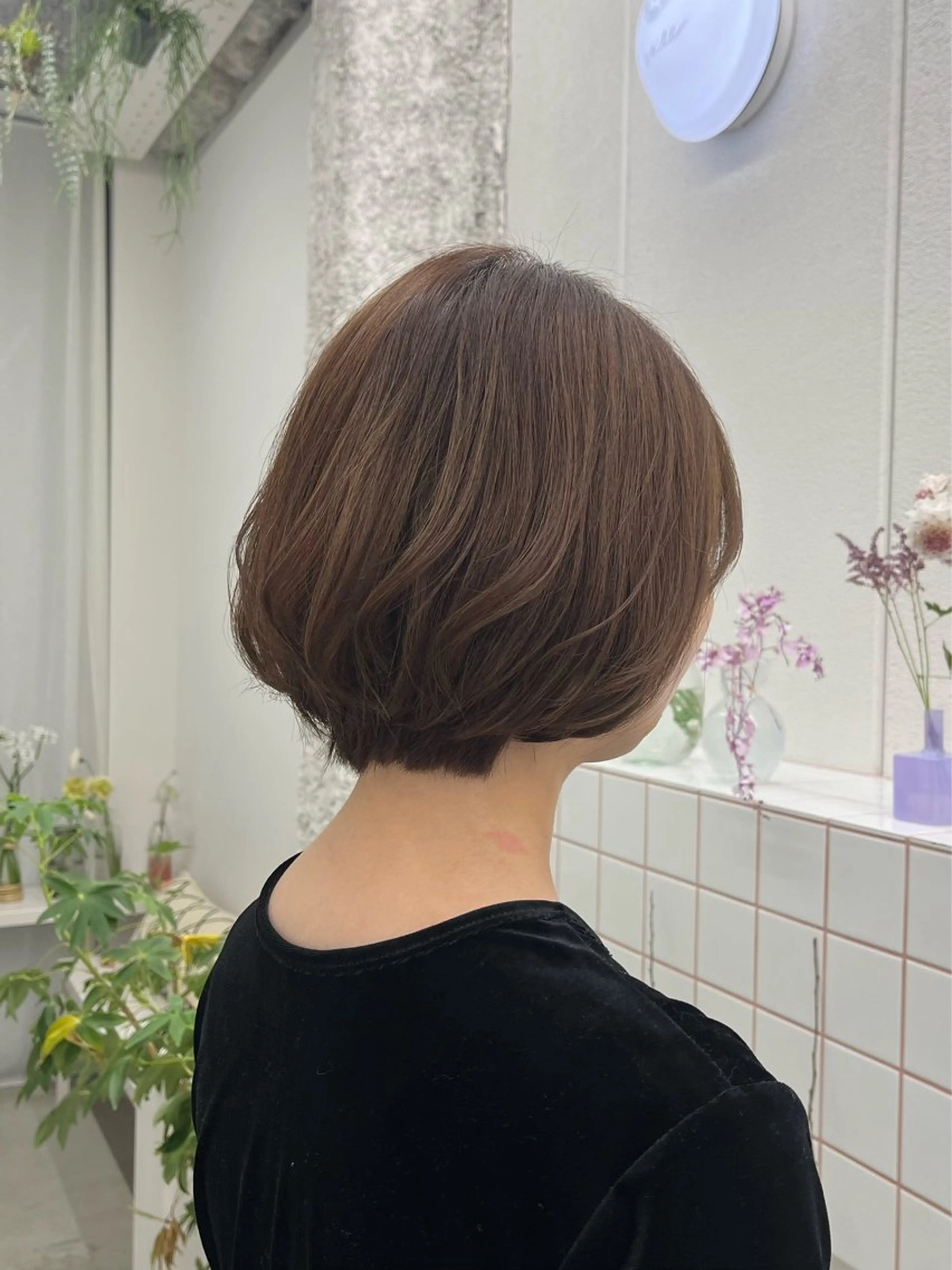 ショート カラー ヘアカラー トリートメント 🌼花屋併設🌼 木下奈々望のヘアスタイル