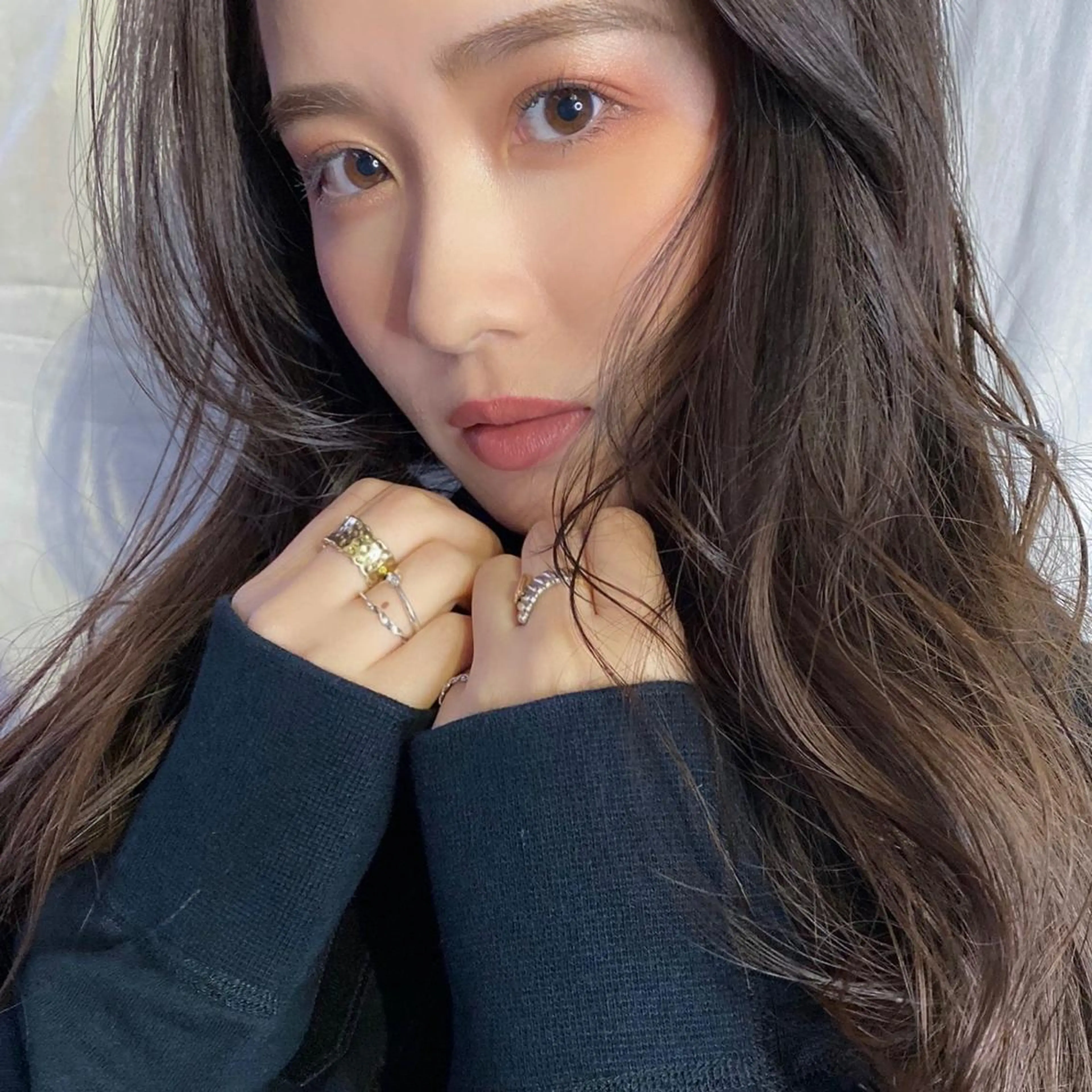 ロング カラー 透明感カラー 上川 美幸のヘアスタイル