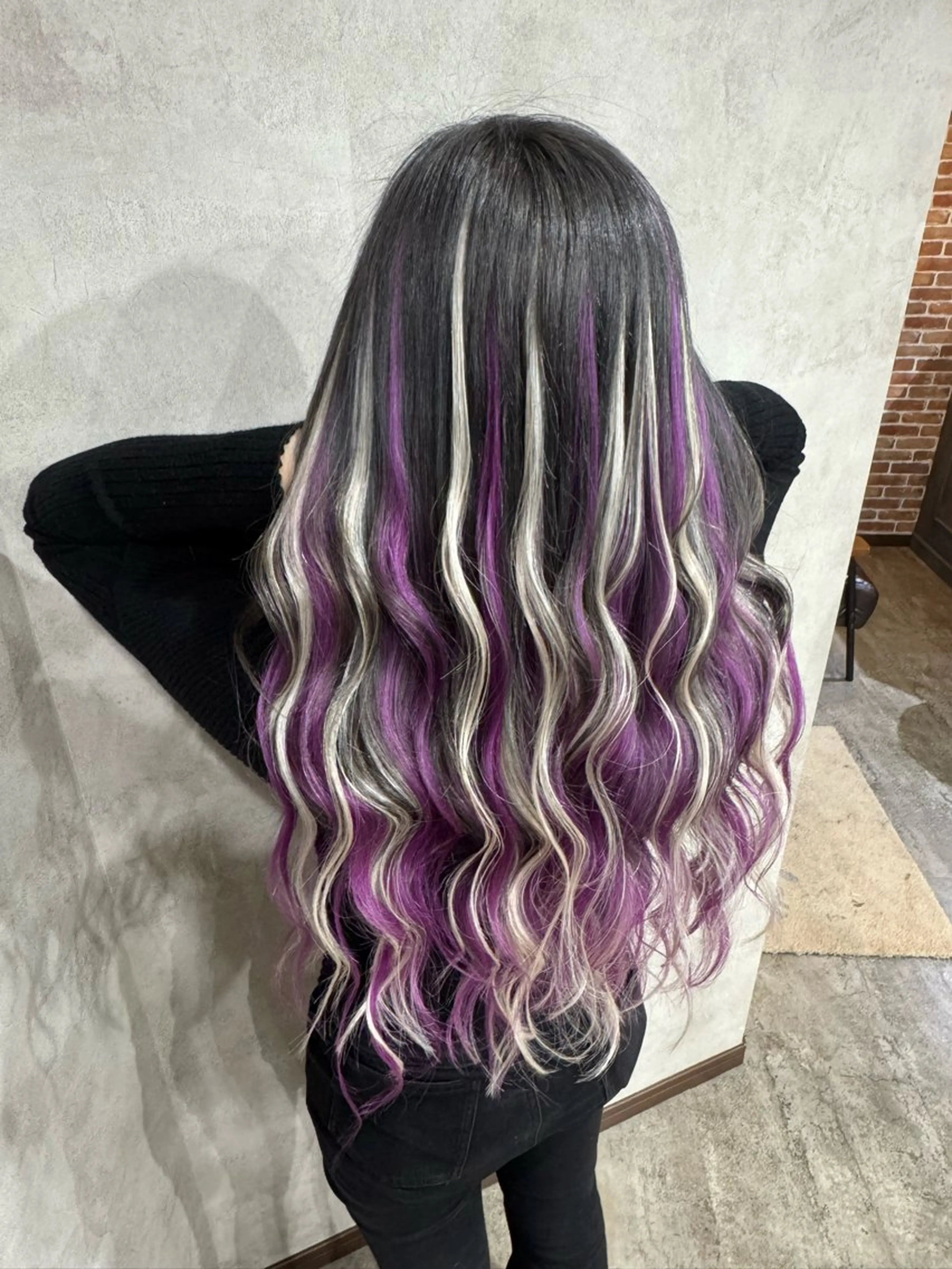 ロング ヘアカラー エクステ lisa  ︎︎のヘアスタイル