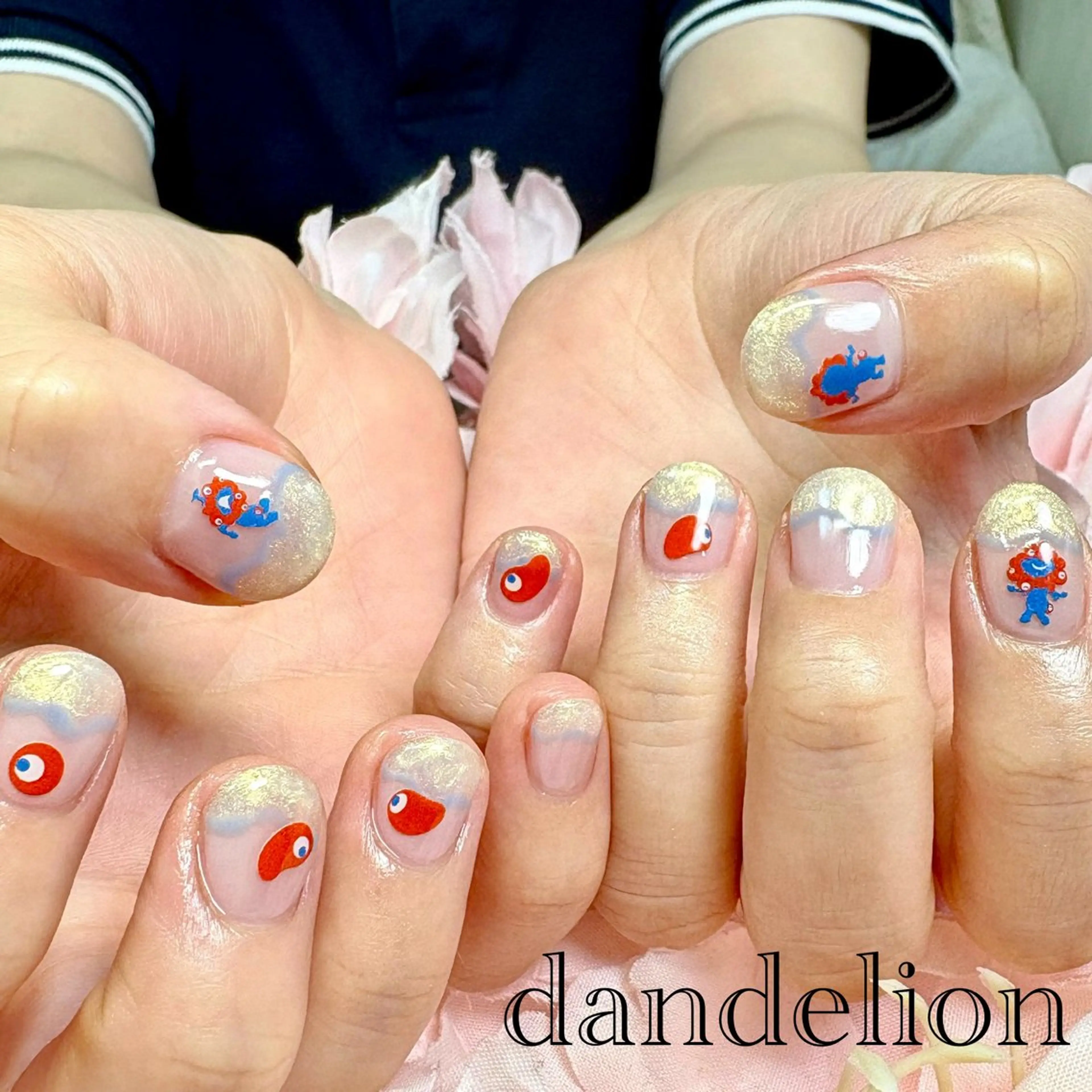 ネイル ハンドネイル ハンドケア dandelion ダンデライオンのネイルデザイン