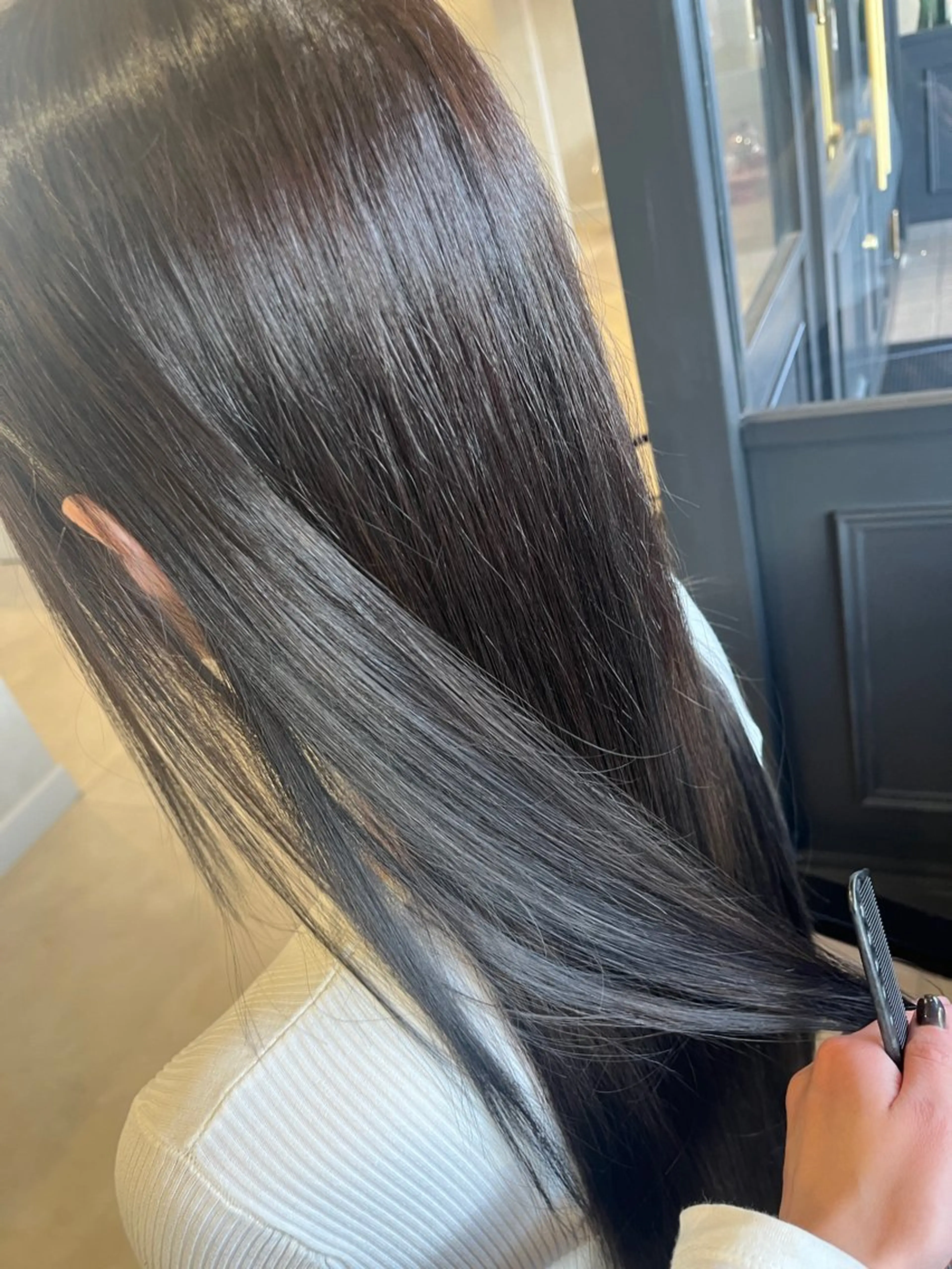 カラー グレージュ オリーブグレージュ オリーブグレー ヘアカラー トリートメント 透明感カラー／ 髪質改善／武田遼香のヘアスタイル