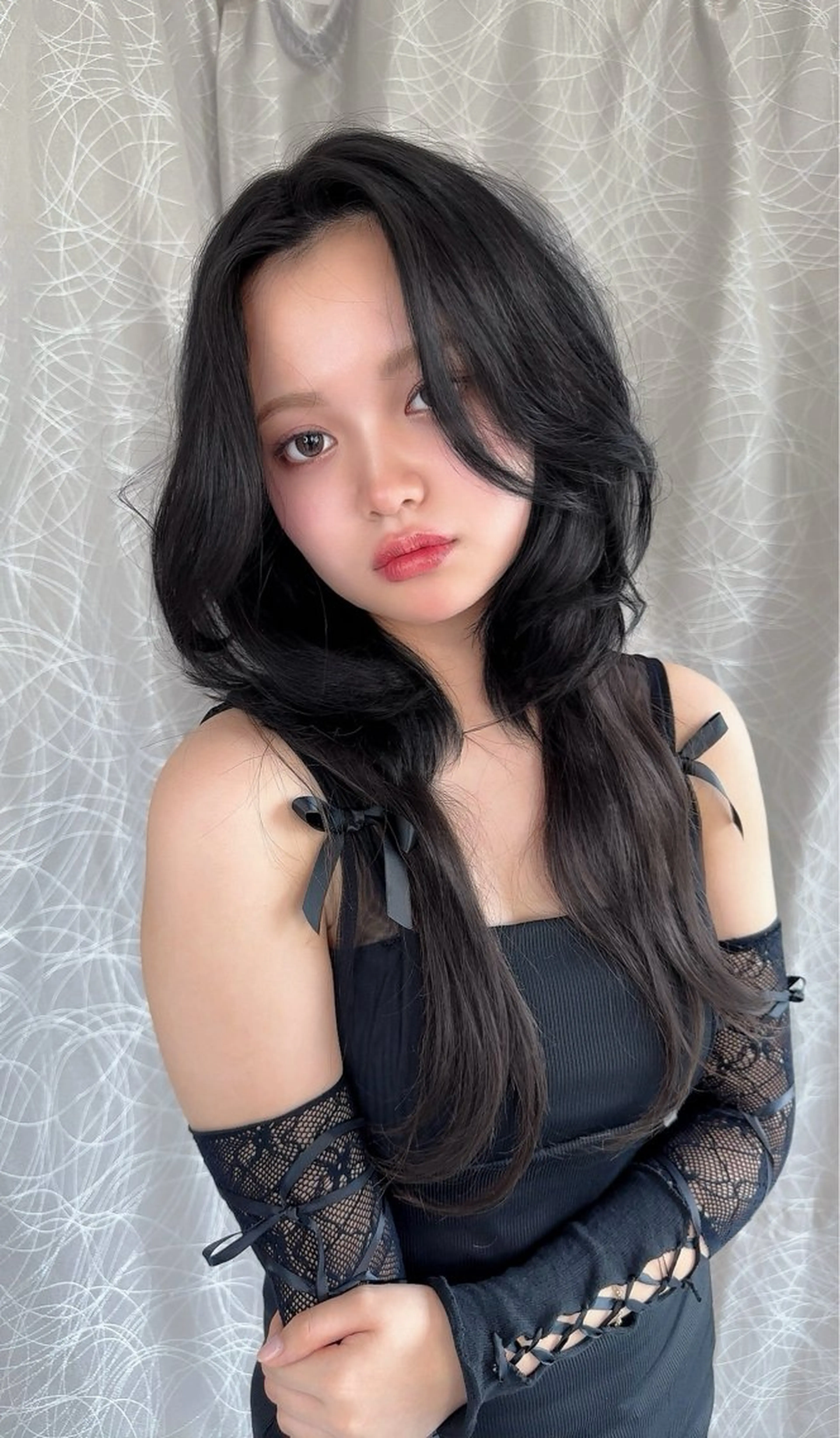 ロング レイヤーカット ロング ウルフカット ウルフレイヤー カット 永田竜一/ 小顔くびれレイヤーのヘアスタイル