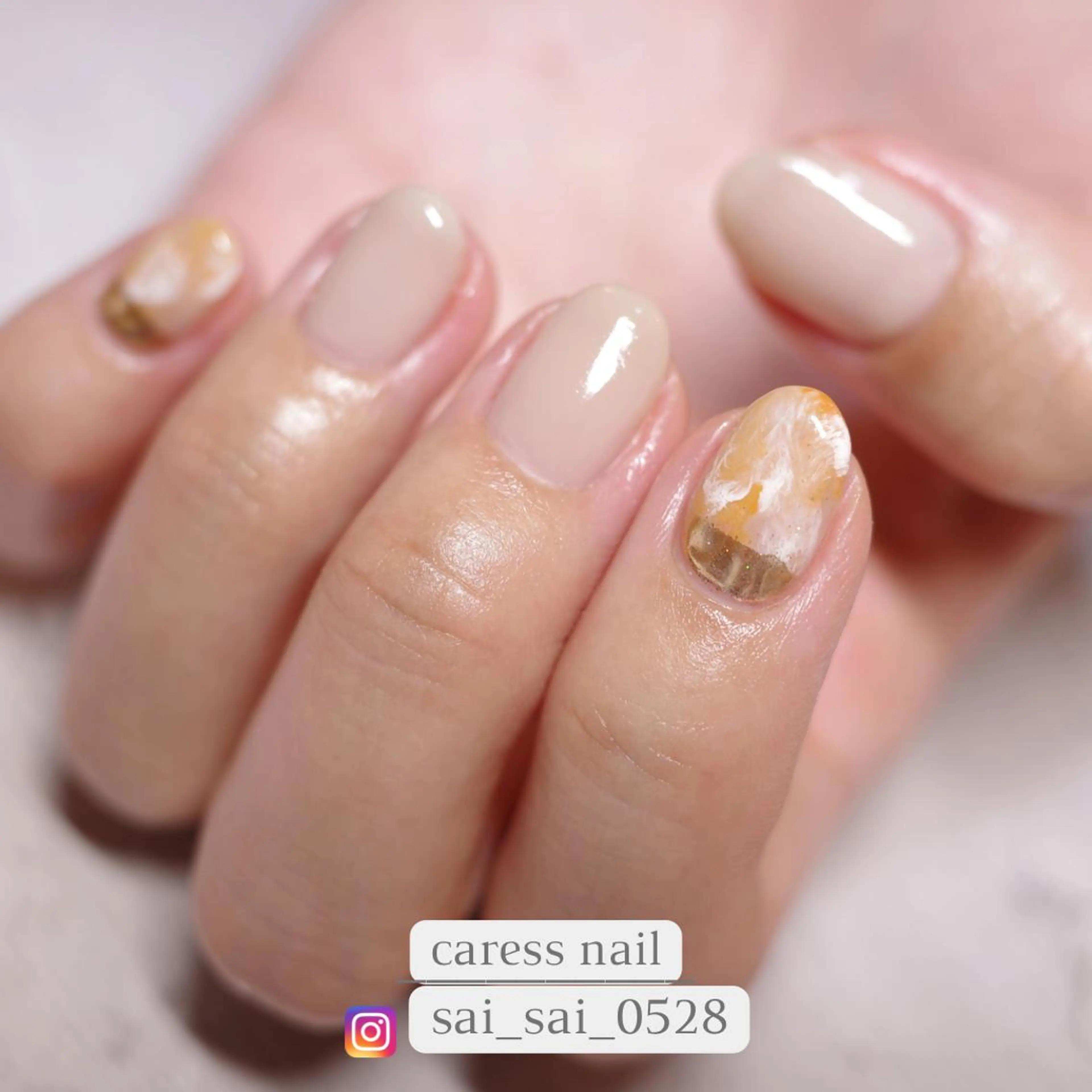 ネイル ハンドネイル caress nail カレスネイル 代々木上原所属・カレスネイル さいのネイルデザイン