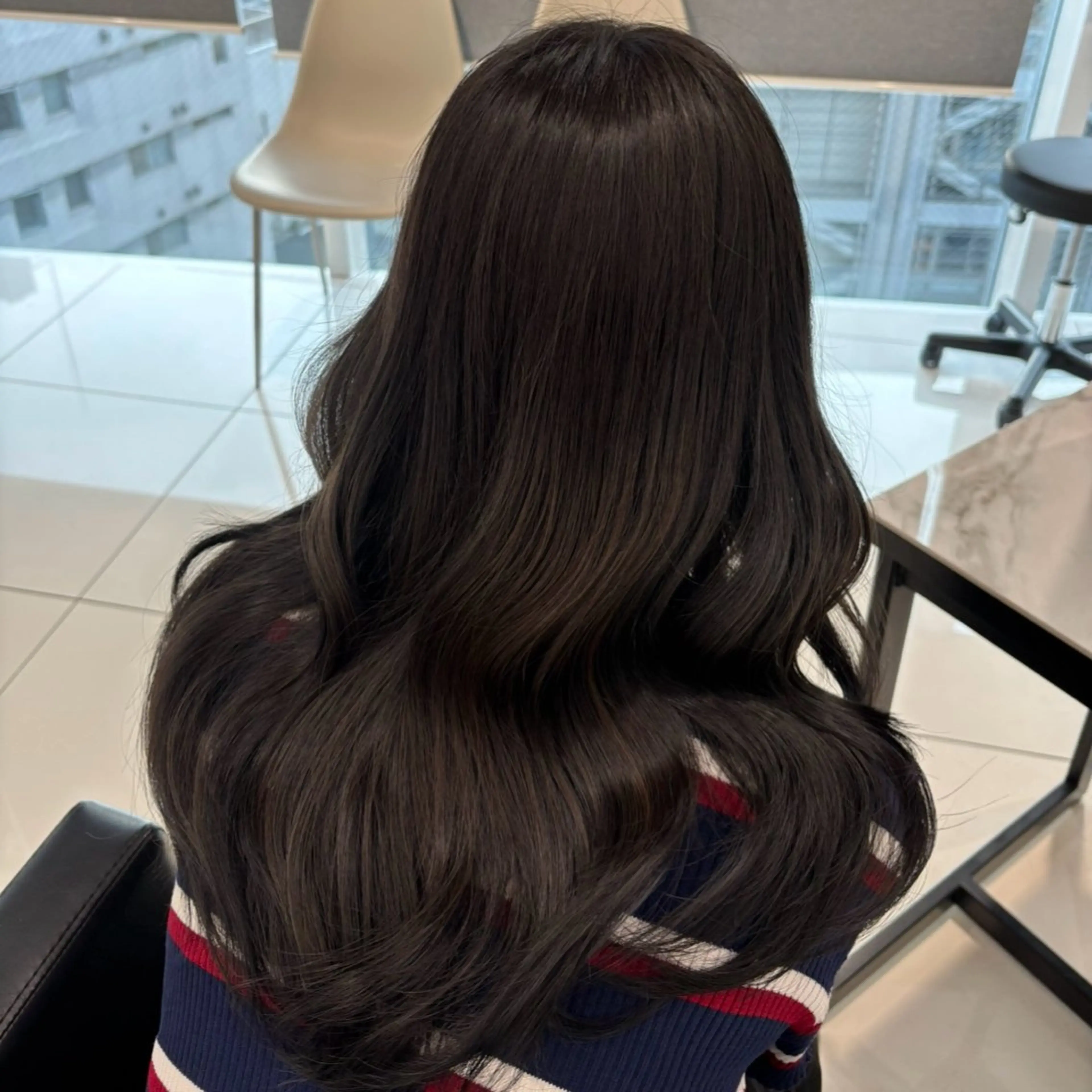 セミロング カラー ️ブリーチなし透明感 /アレンジ🎀こゆきのヘアスタイル