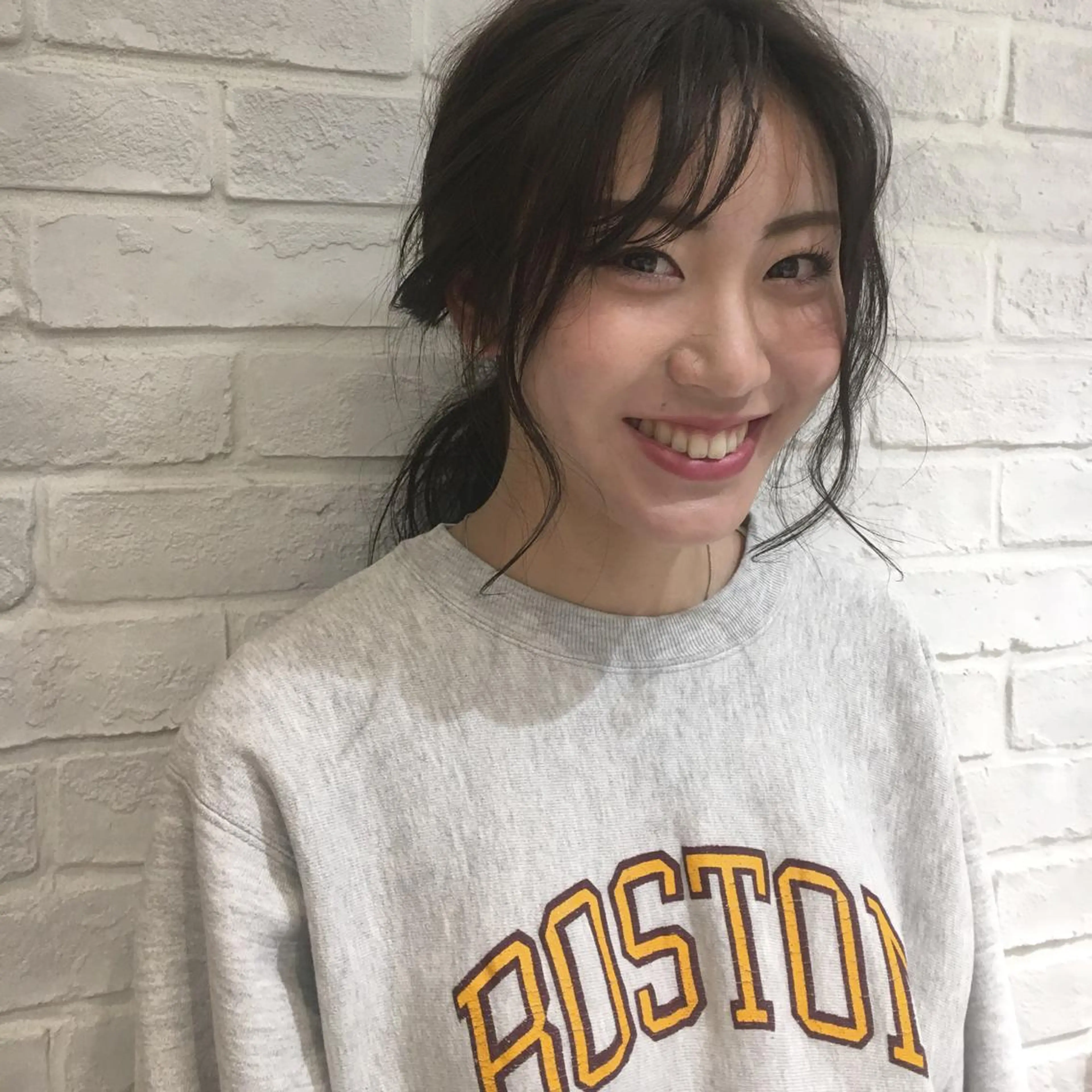 カラー アッシュ ミント 江原 彩華のヘアスタイル