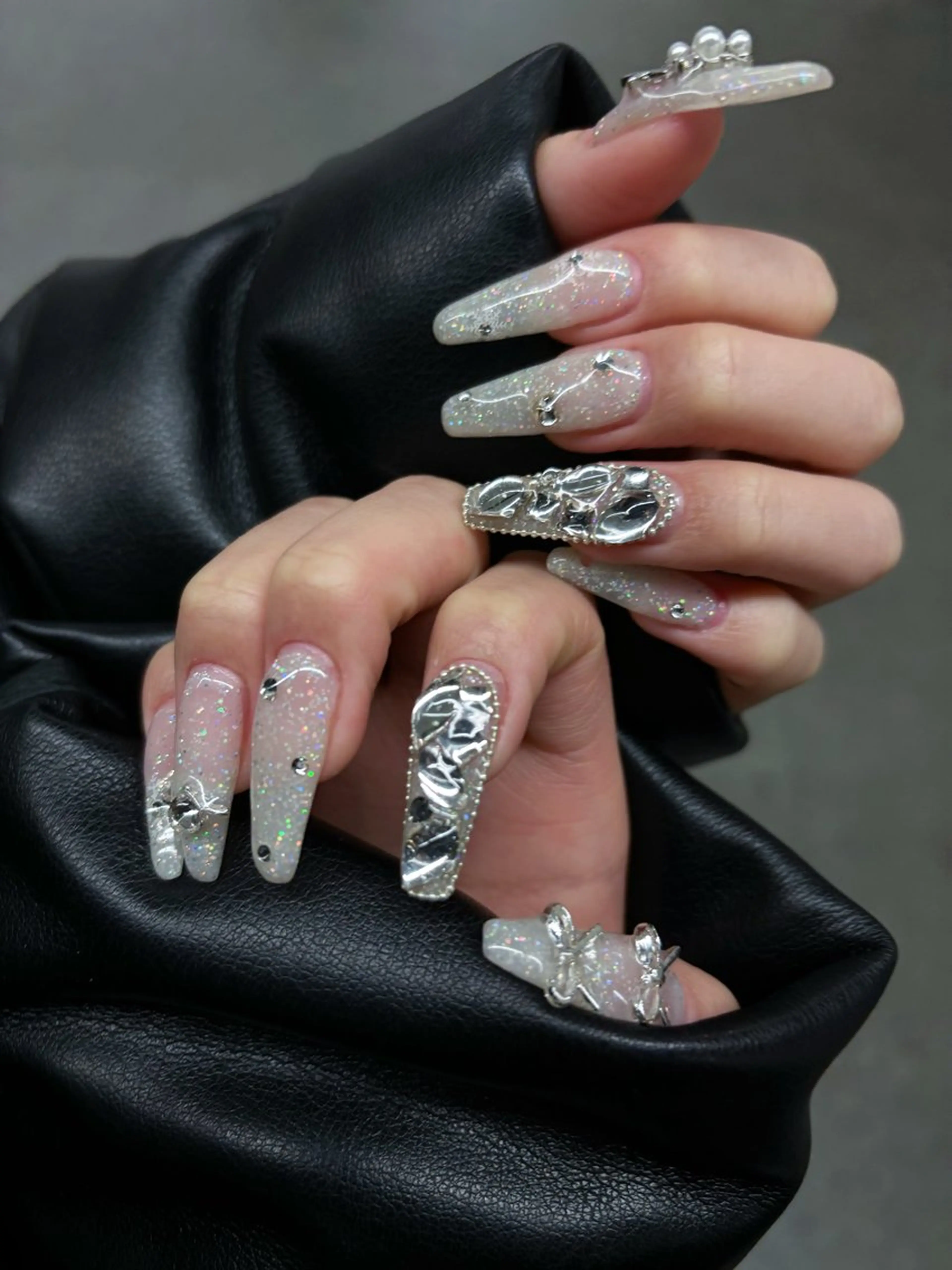 ネイル ハンドネイル 🩶韓国/ワンホン myu🩶のネイルデザイン