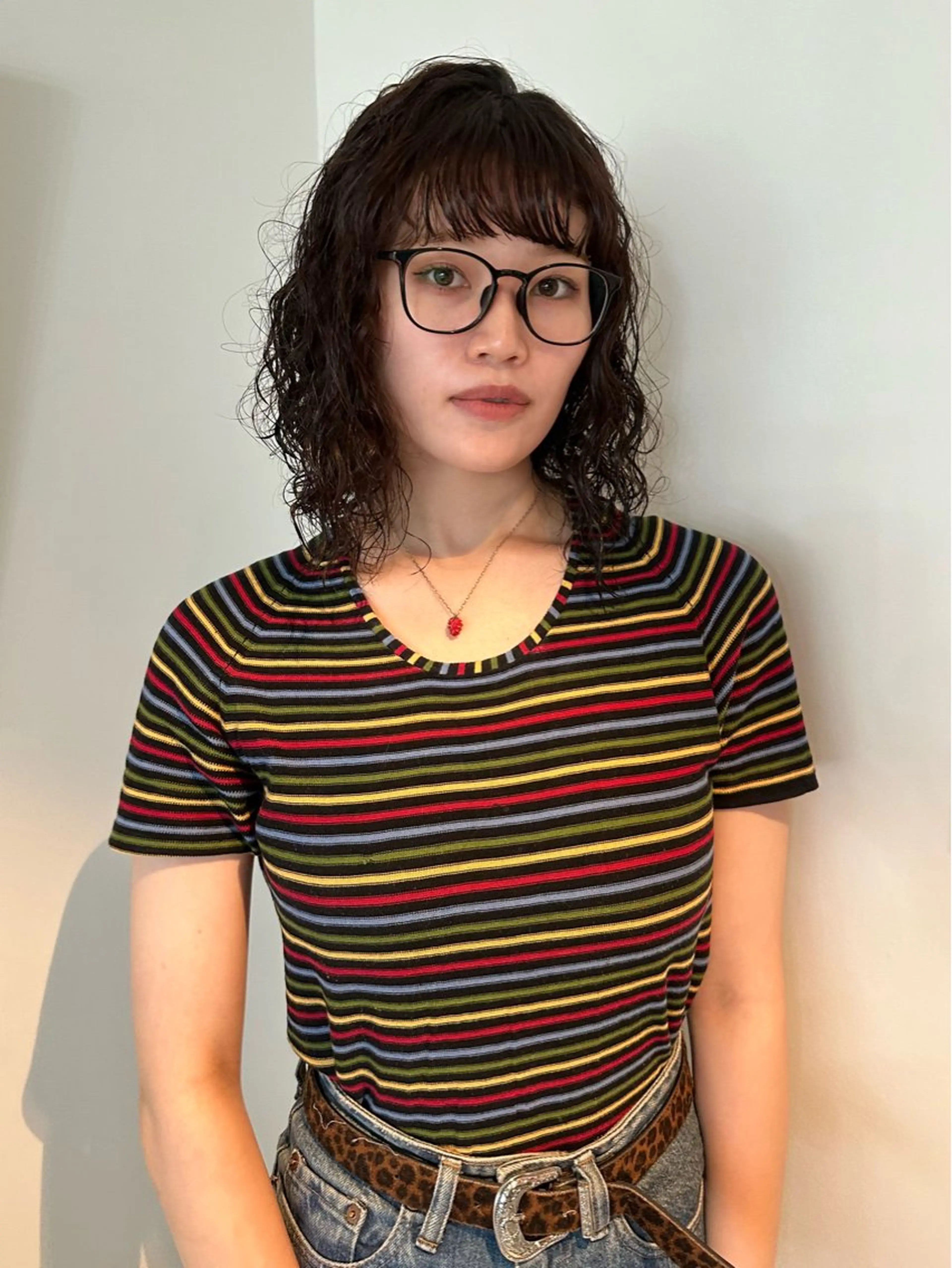 ミディアム パーマ カット パーマ 🎀オイダイラ モモカ🎀のヘアスタイル