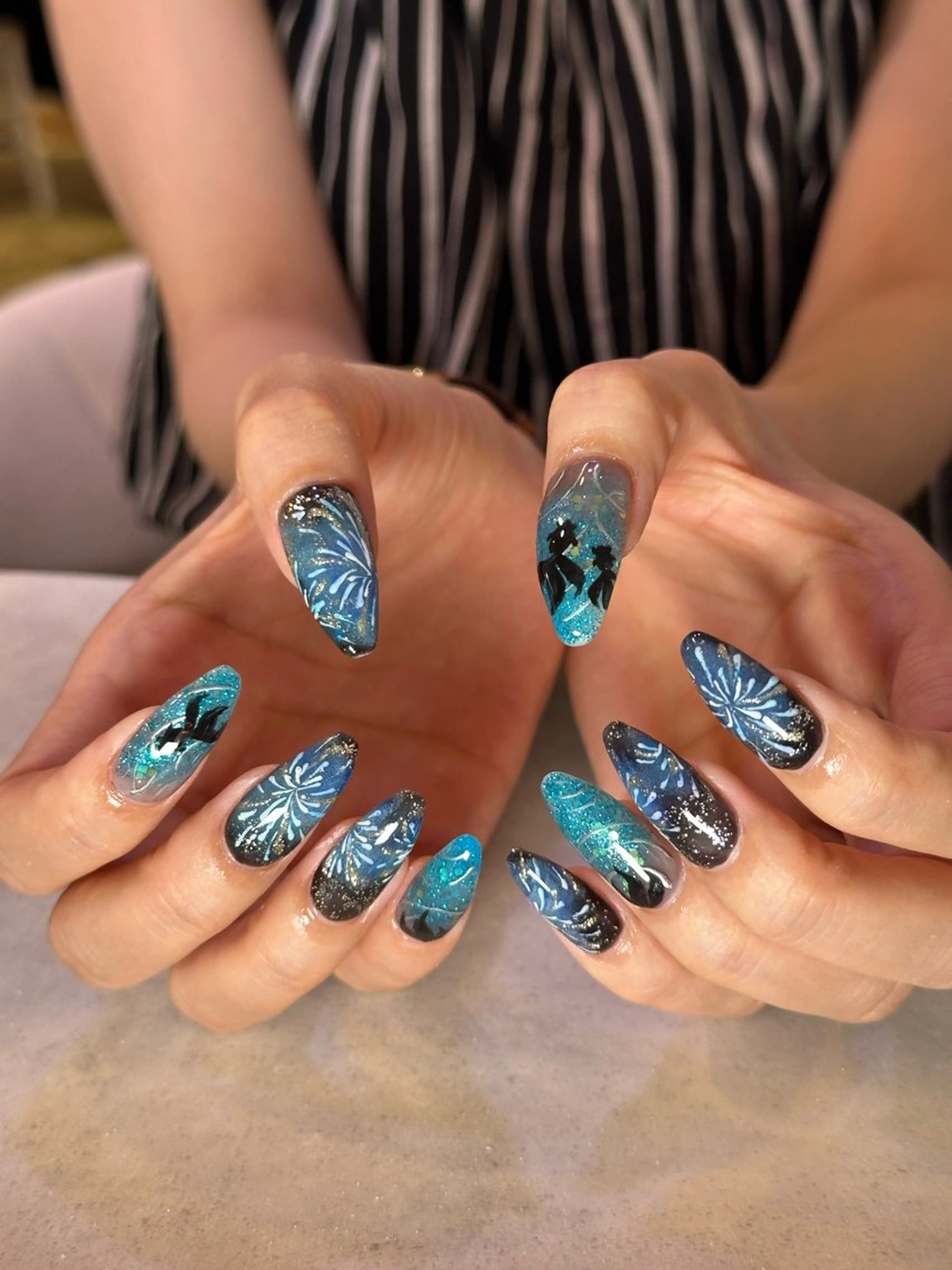 ネイル ハンドネイル elu船橋 SAKURAのネイルデザイン