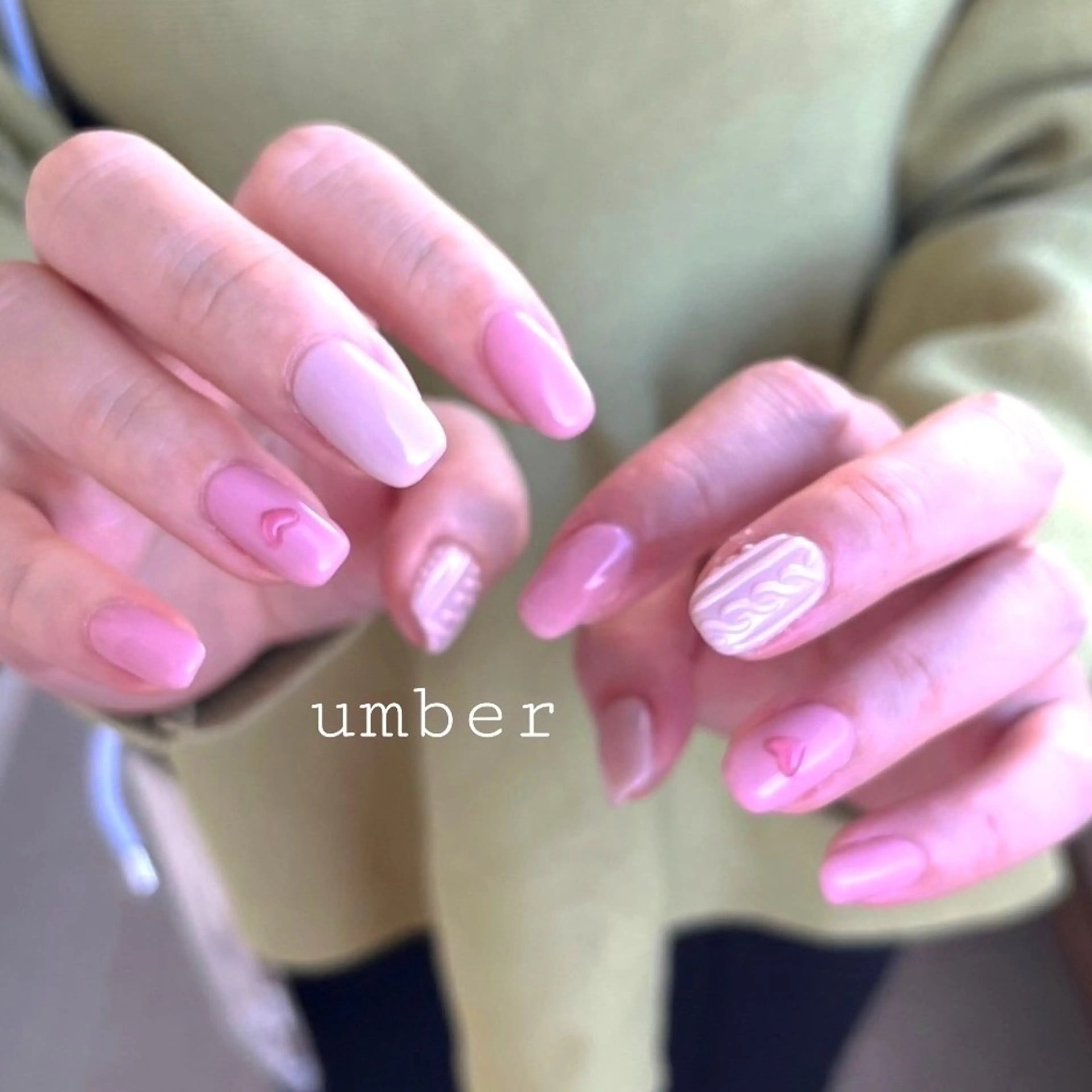 ネイル ハンドネイル umber 三茶1分のネイルデザイン