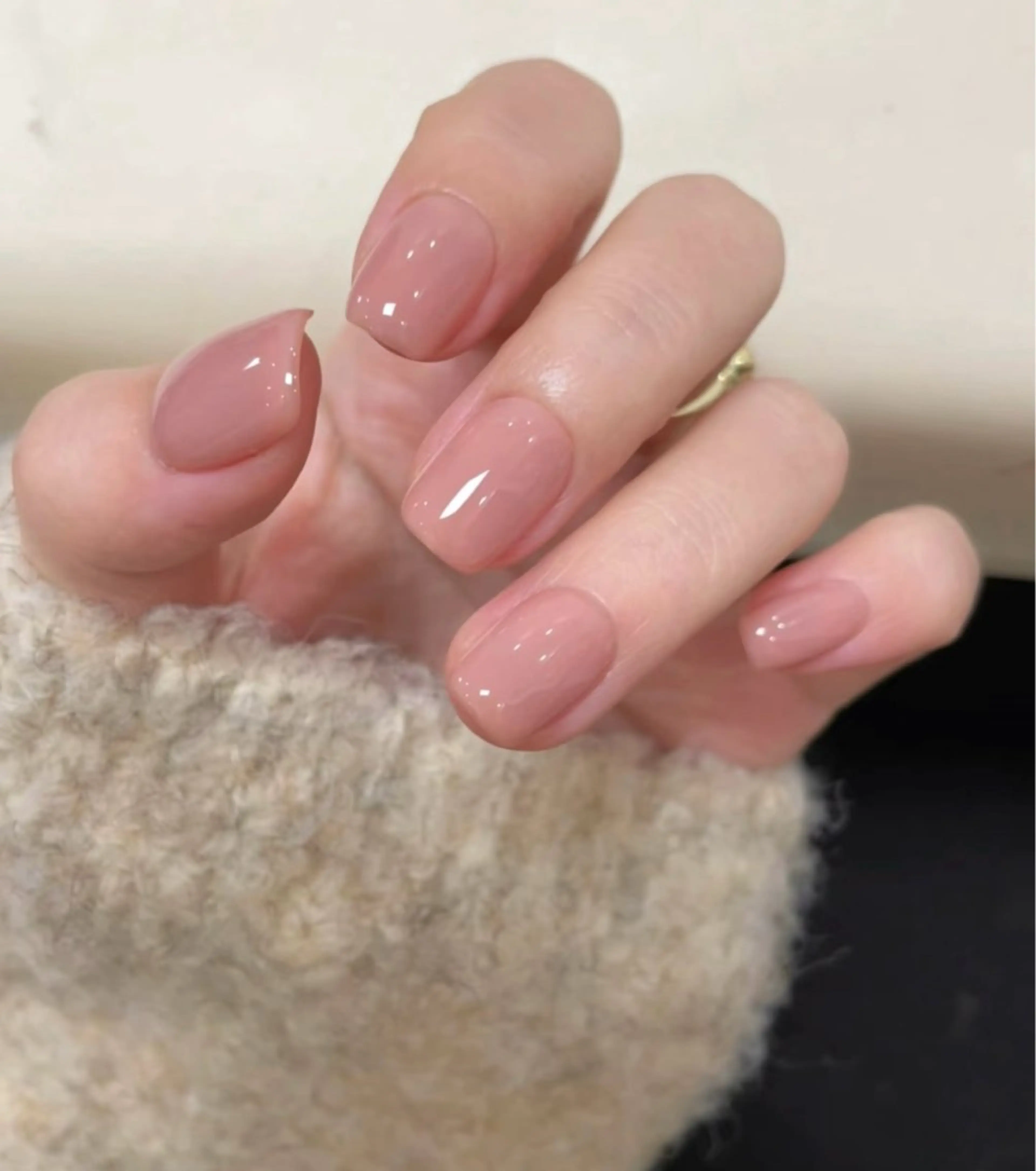 【hand】美フォルムワンカラーorラメグラ🩵の写真