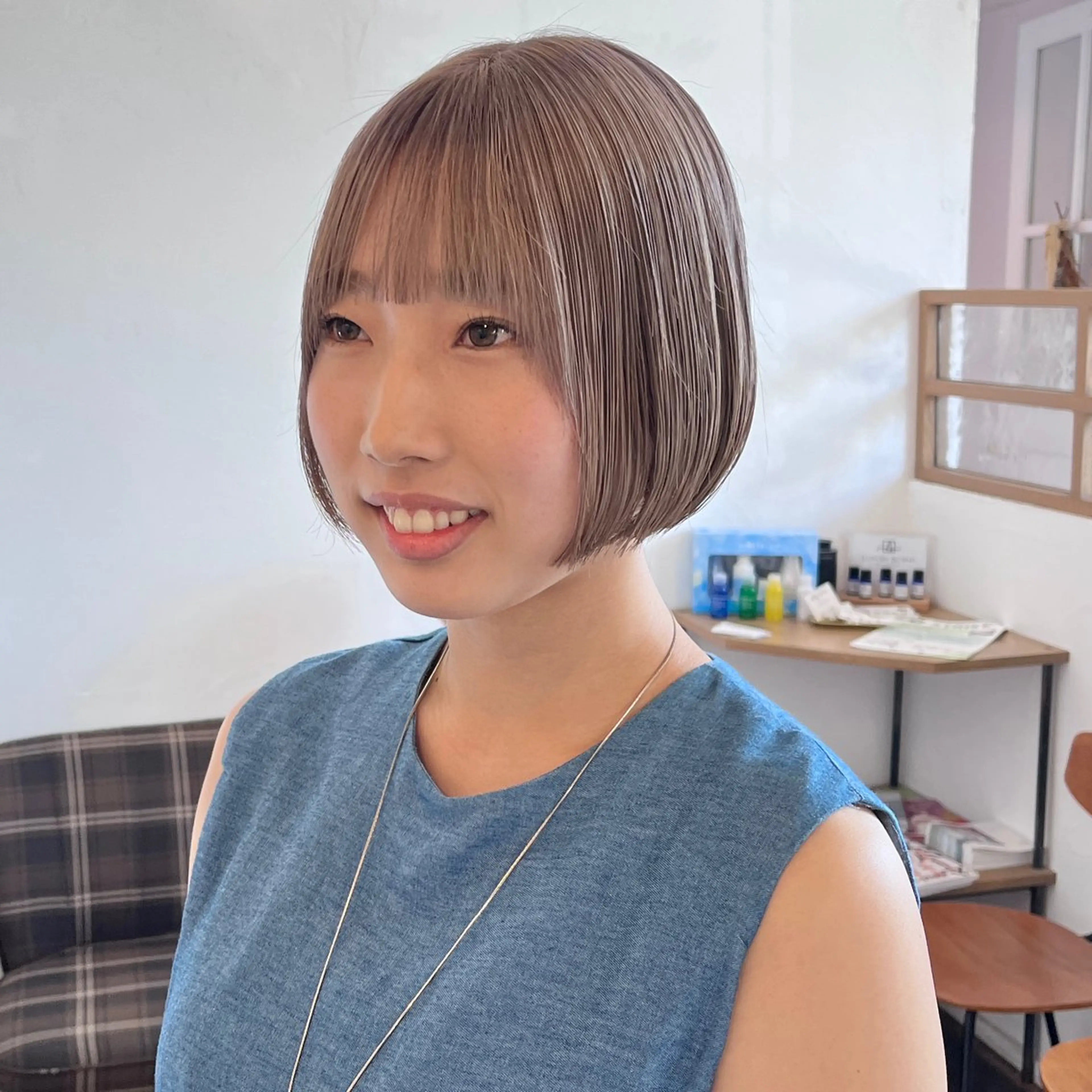 ミディアム カラー ブリーチ 伊藤ゆかり/髪質改善 /透明感カラーのヘアスタイル