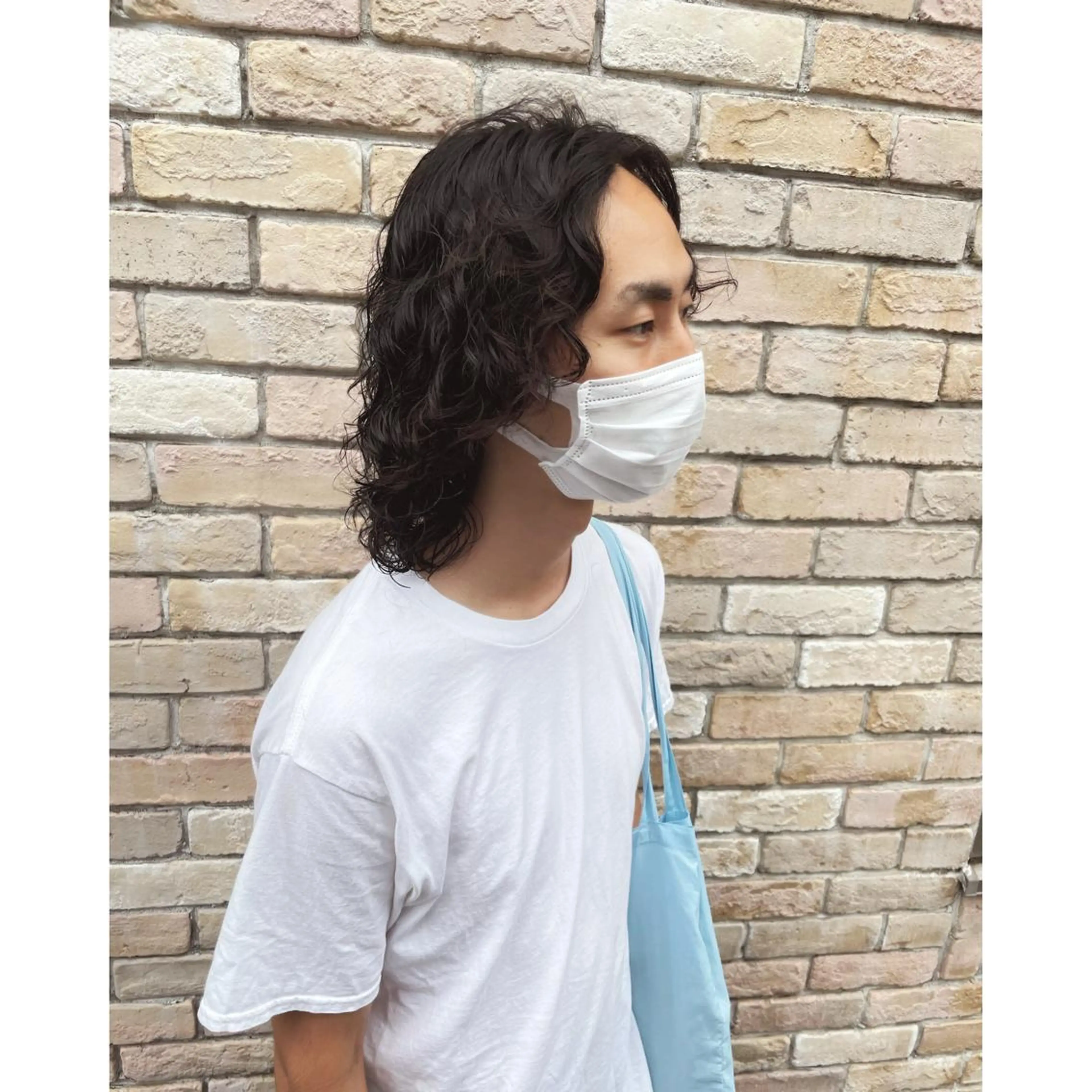 パーマ メンズ メンズパーマ メンズウルフカット ウルフカット ニュアンスパーマ/ メンズカット田島勇樹のヘアスタイル