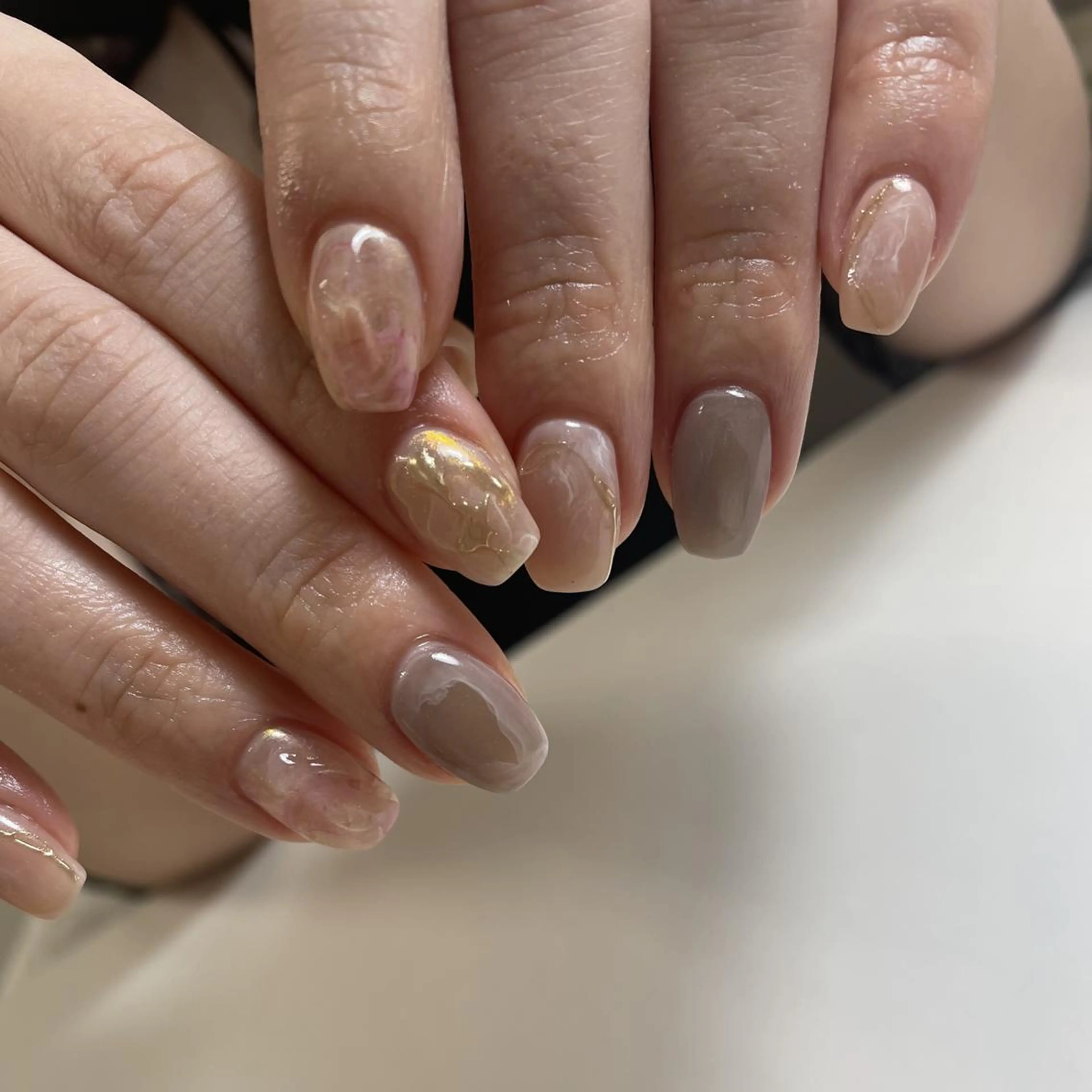 ネイル ハンドネイル フットネイル p.o.n. nuance/個性的のネイルデザイン