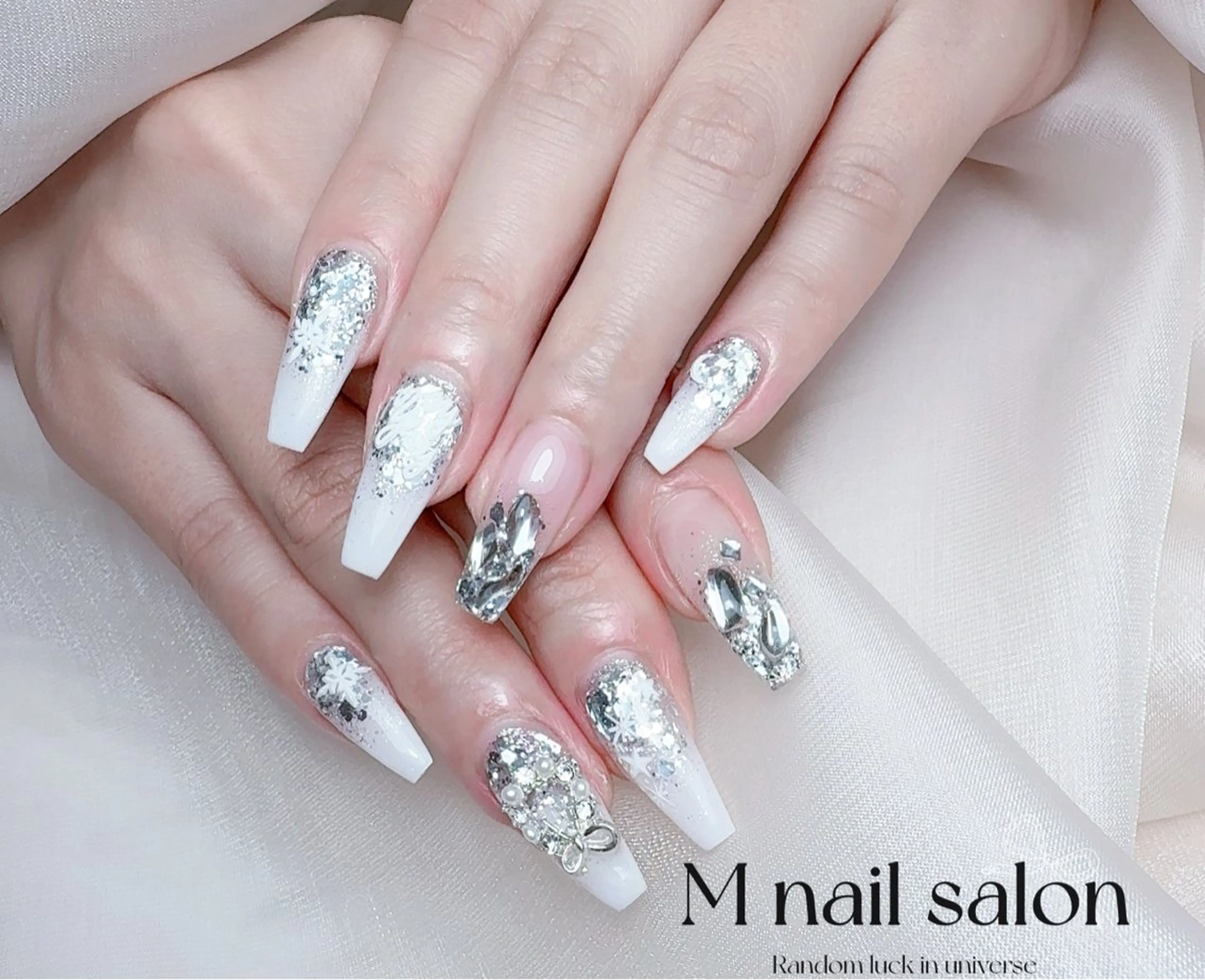 ネイル ハンドネイル M🌷nail 長さだし専門店のネイルデザイン
