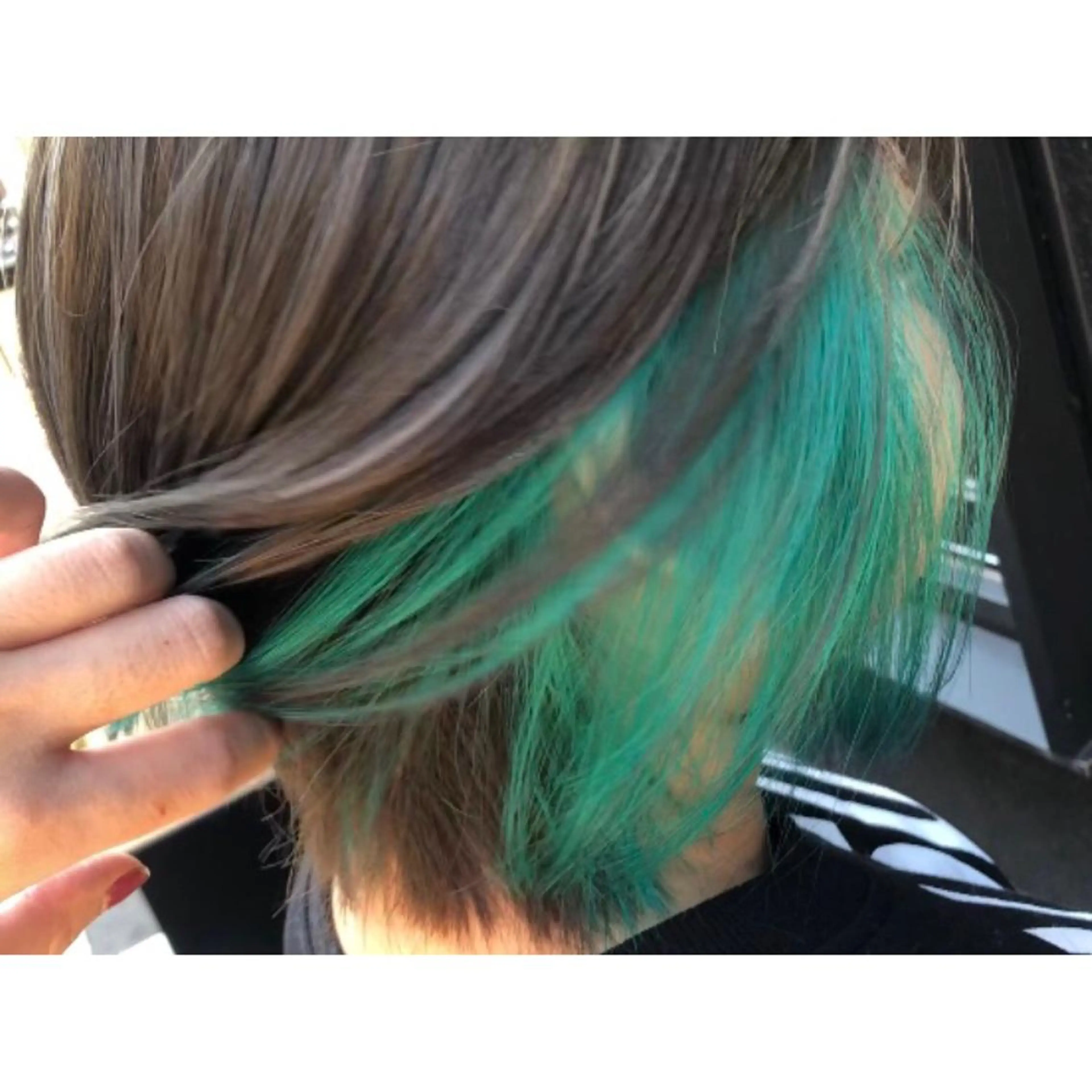 ショート カラー エメラルドグリーン Blue所属・透明感カラー 🫰🏻💗 高橋舞のその他イメージ