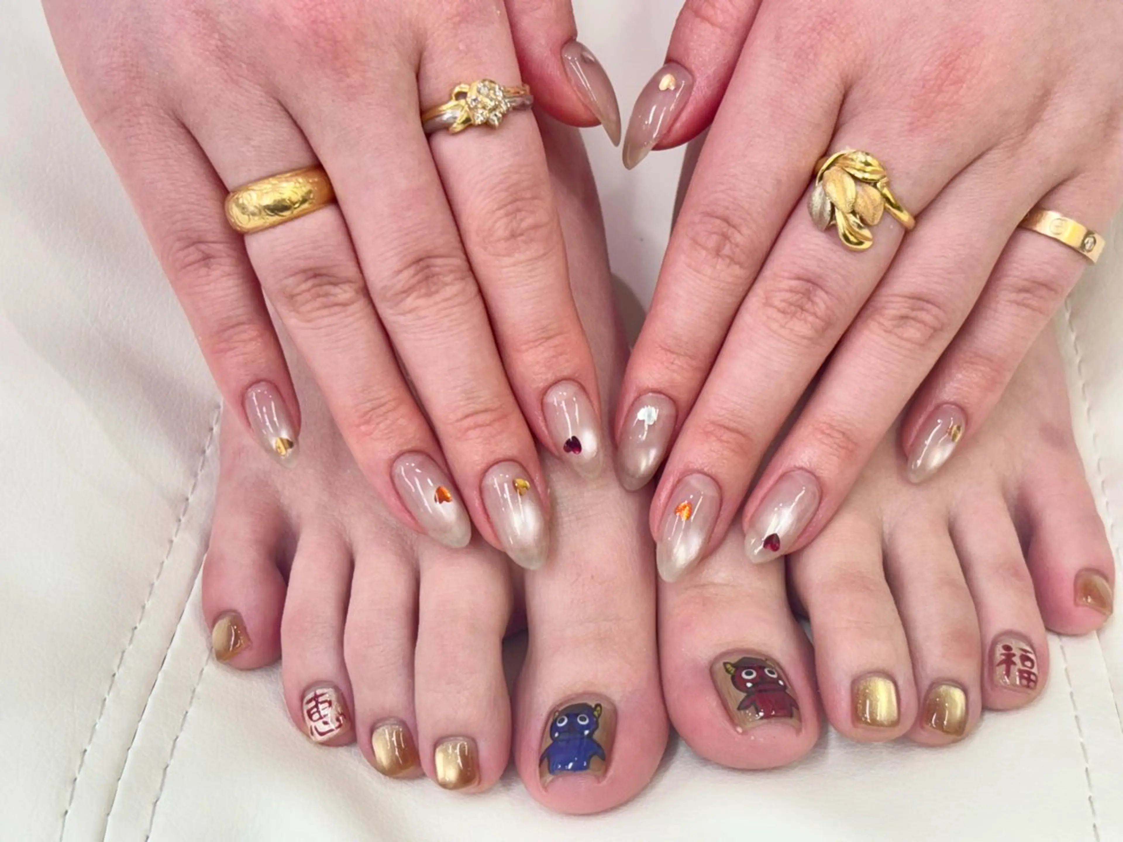 ネイル 持ち込み ワンカラーネイル ハンドネイル フットネイル ハンドケア ETE LUNA NAILのネイルデザイン