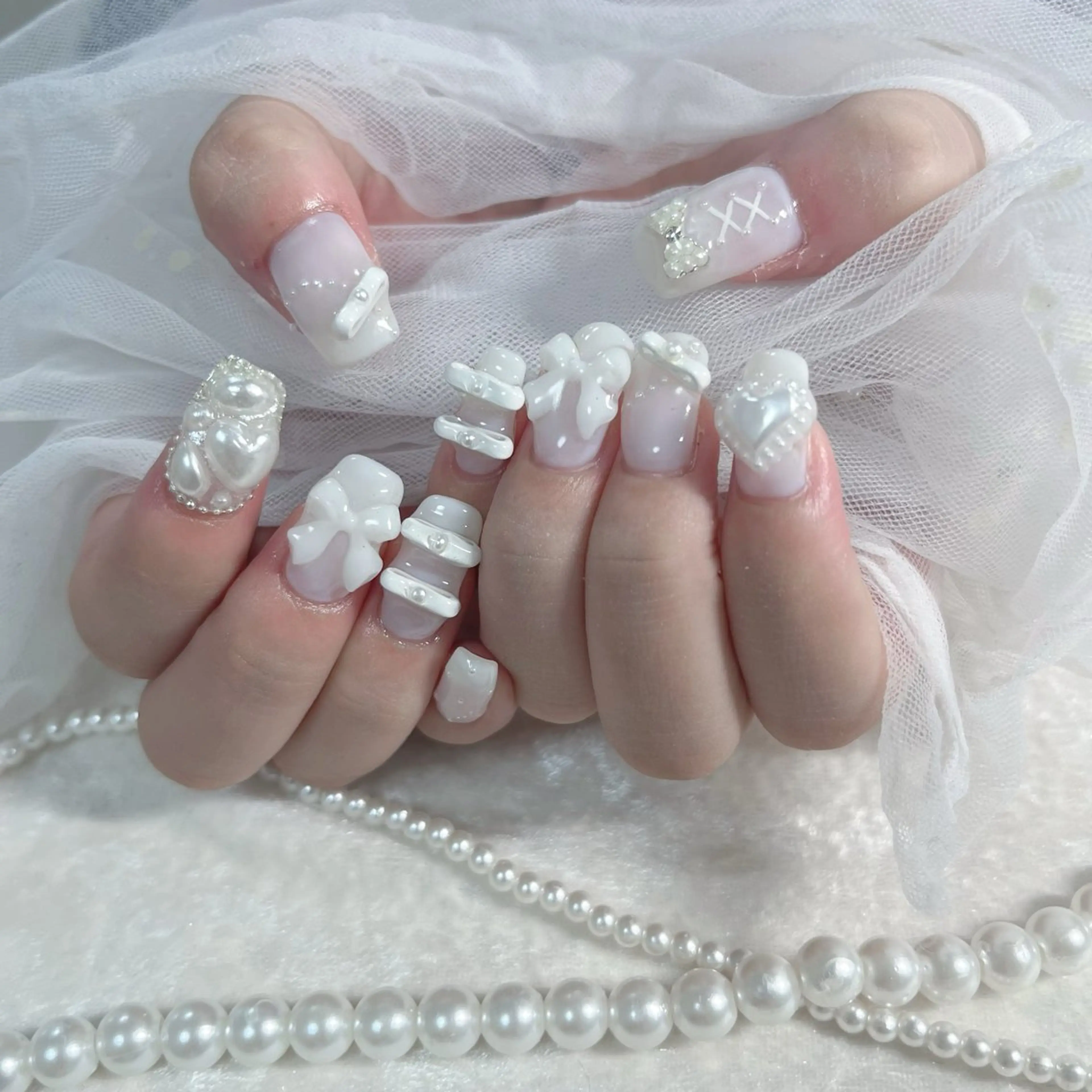 ネイル ハンドネイル Maya 🧊🫧‪のネイルデザイン