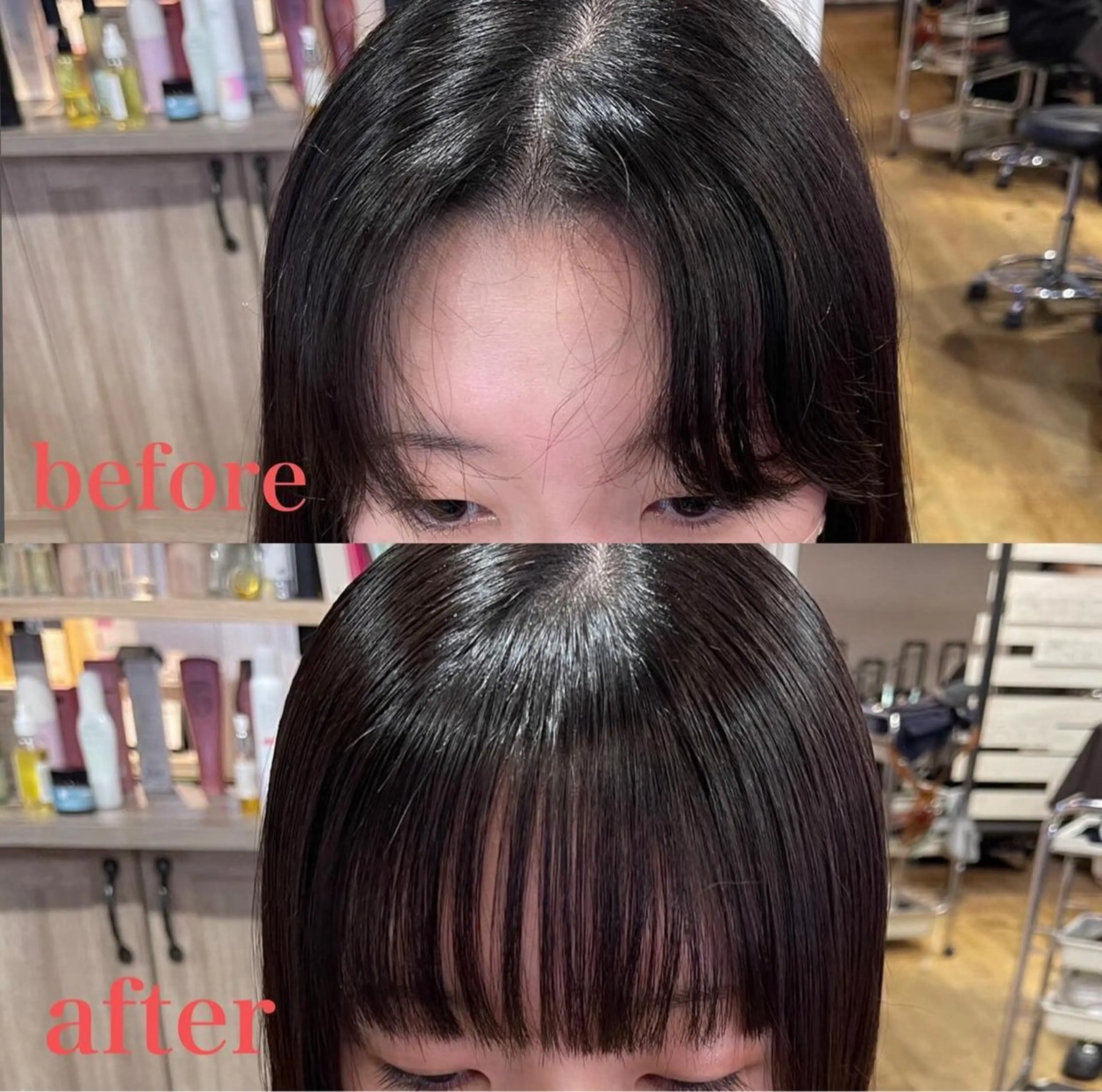 パーマ 縮毛矯正 【前髪クロスパーマ】 武笠　祥子のヘアスタイル