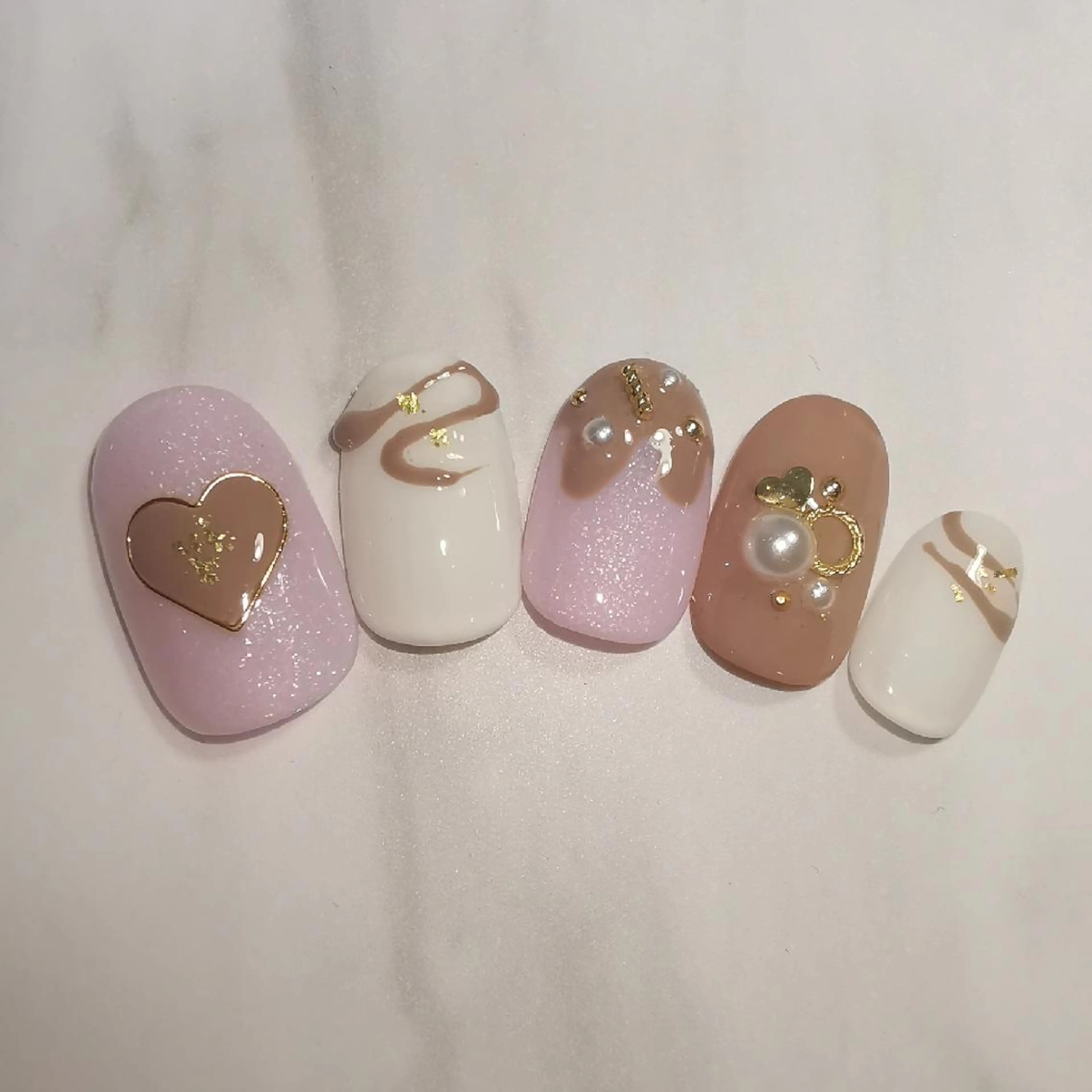 ネイル バレンタイン ハンドネイル reve あやののネイルデザイン