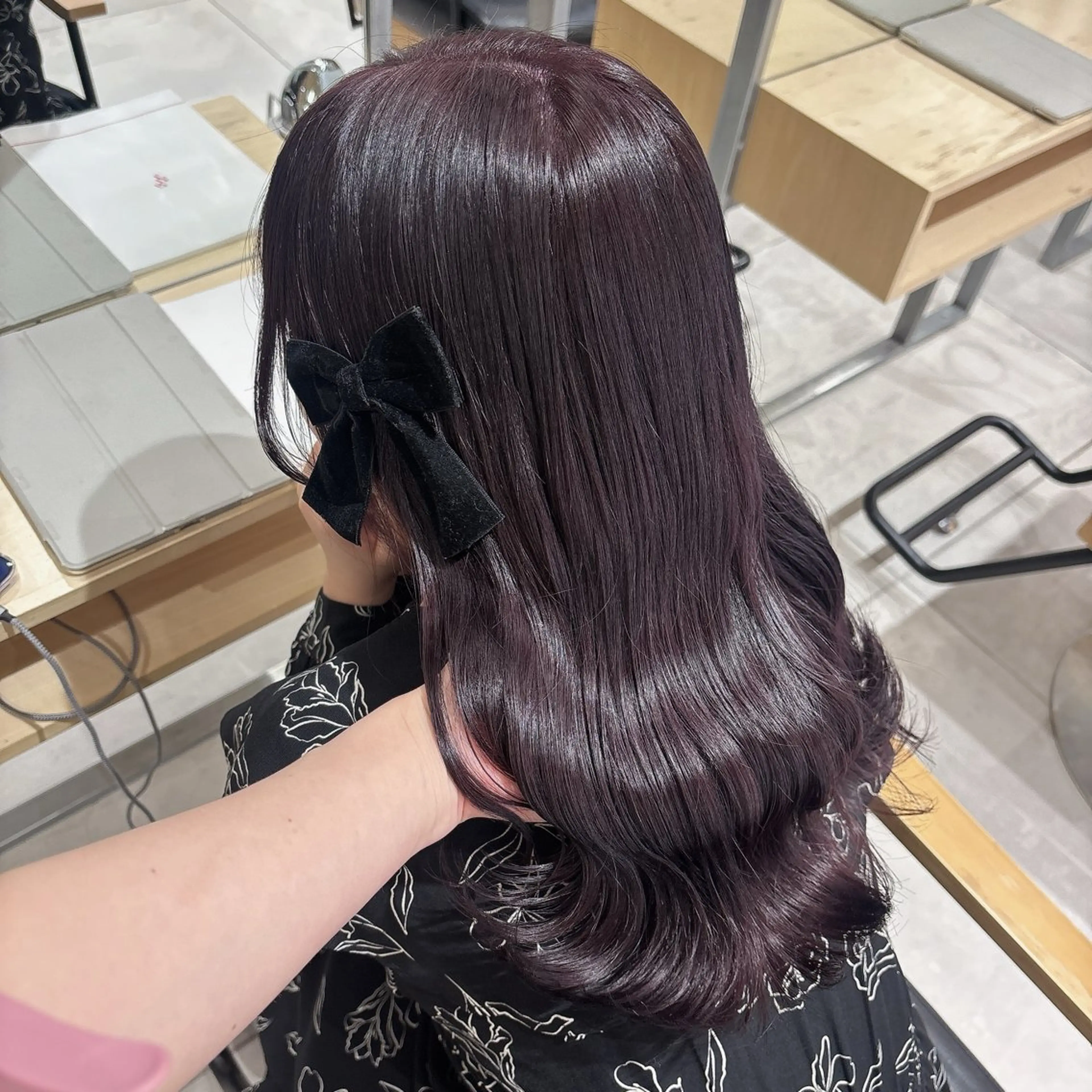 セミロング ヘアカラー ヘアセット ゆるふわ透明感カラー 🎀ほの/表参道のヘアスタイル