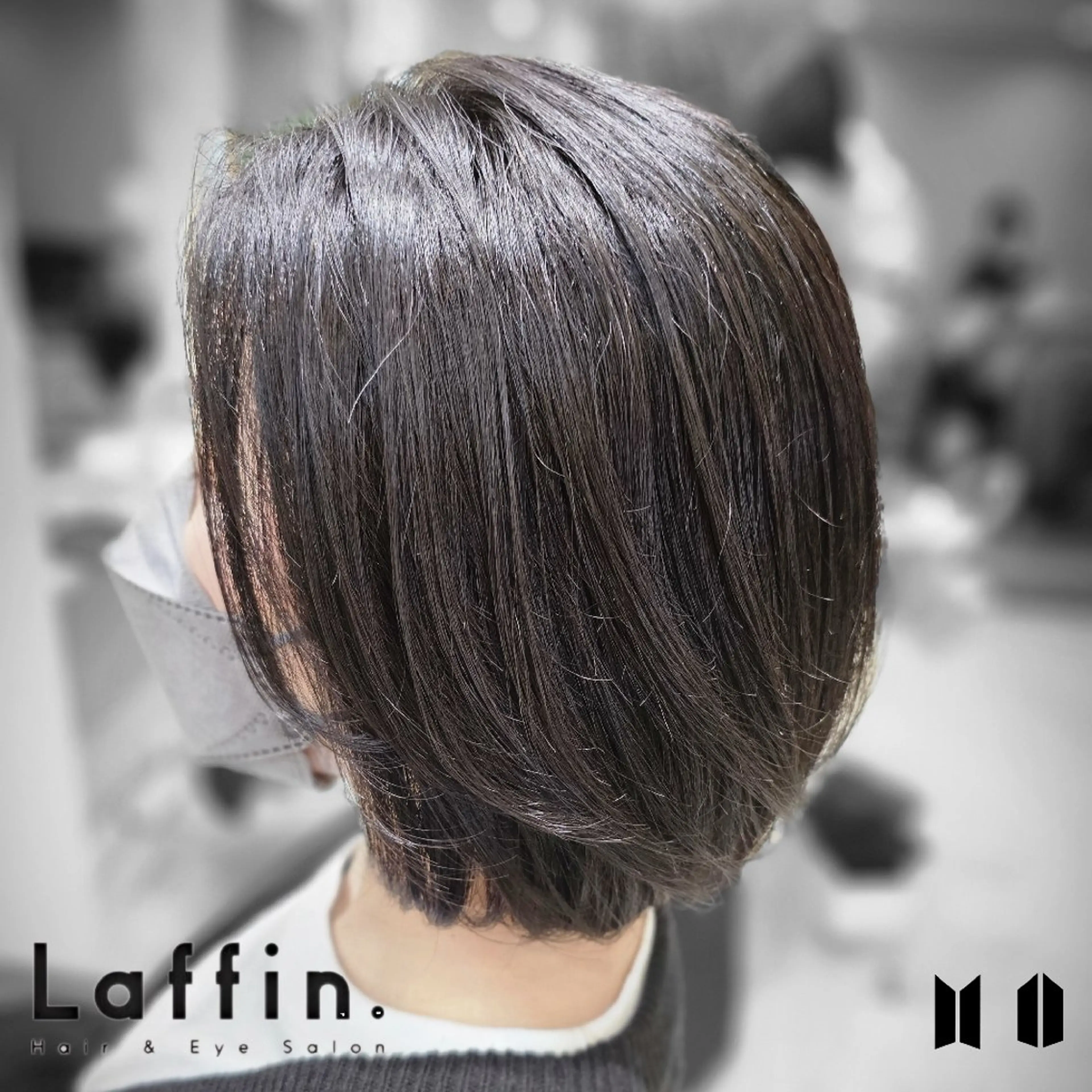 ショート ボブレイヤー ボブ レイヤーカット カット Laffin. HIROのヘアスタイル