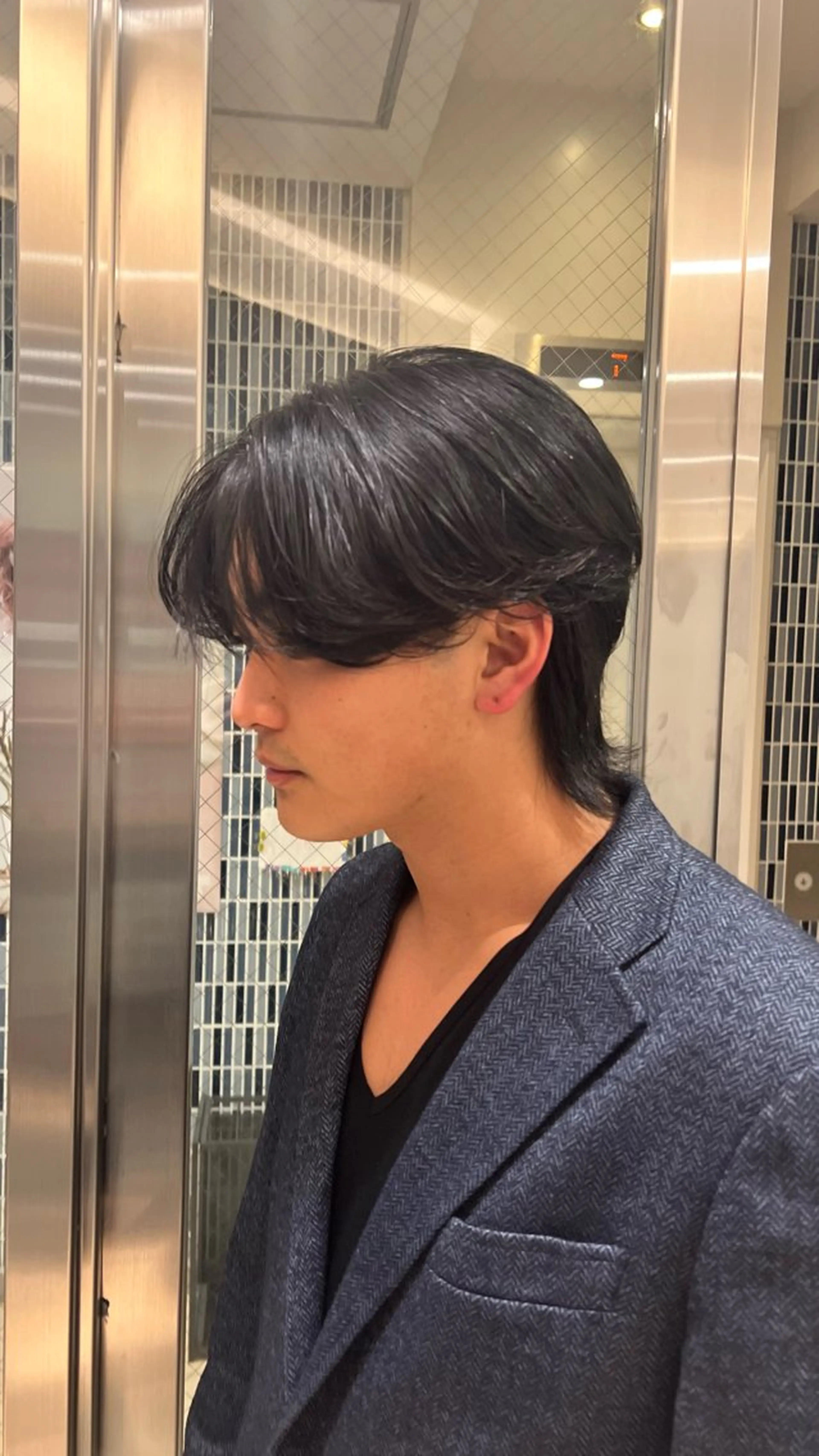 ショート パーマ 韓国風ヘア カット パーマ qiie/ワンカラー メンズカット/カラーのヘアスタイル