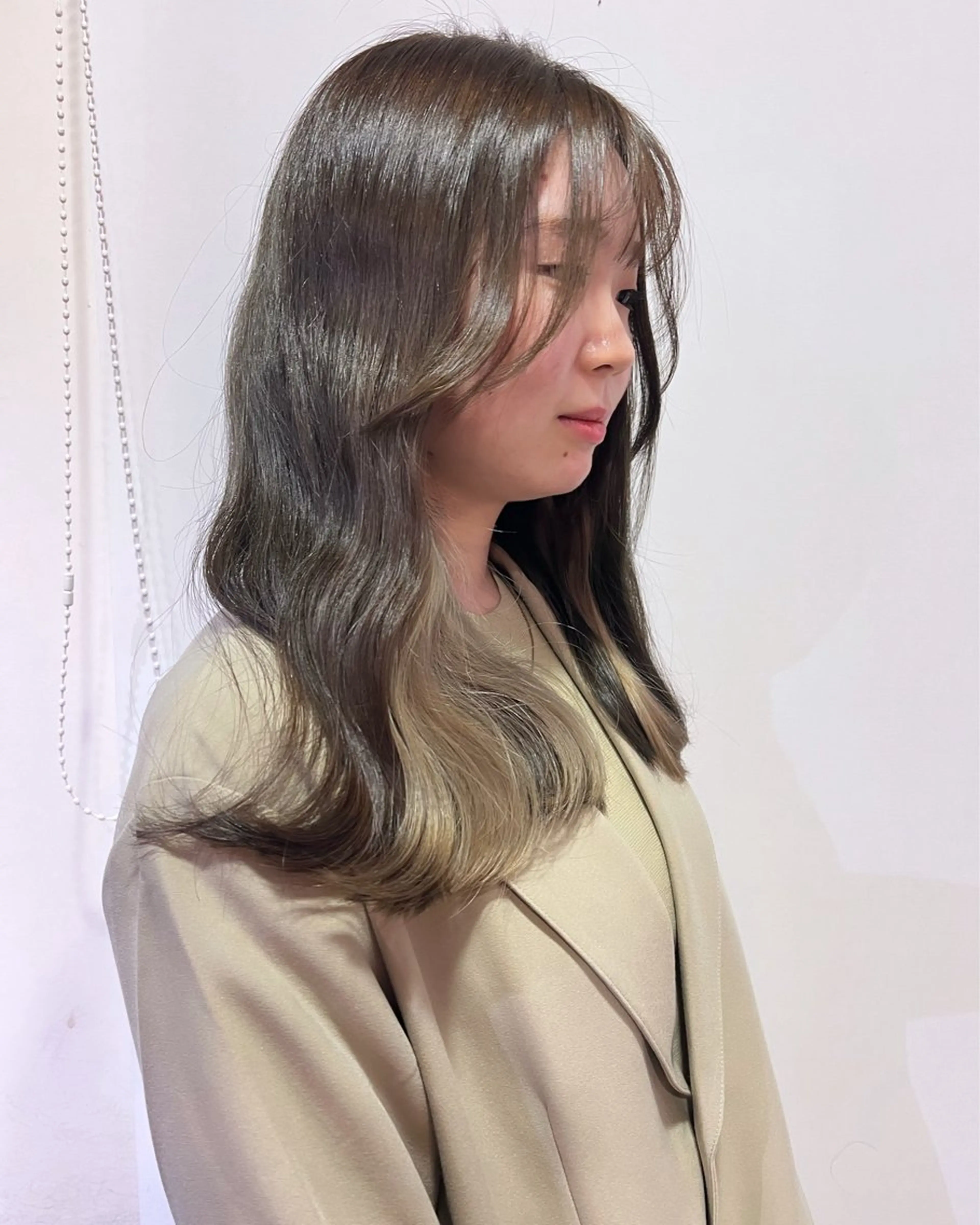 ロング カラー ヘアアレンジ ベージュカラー オリーブベージュ ヘアカラー トリートメント ヘアセット 大宮/山口 竣也のヘアスタイル