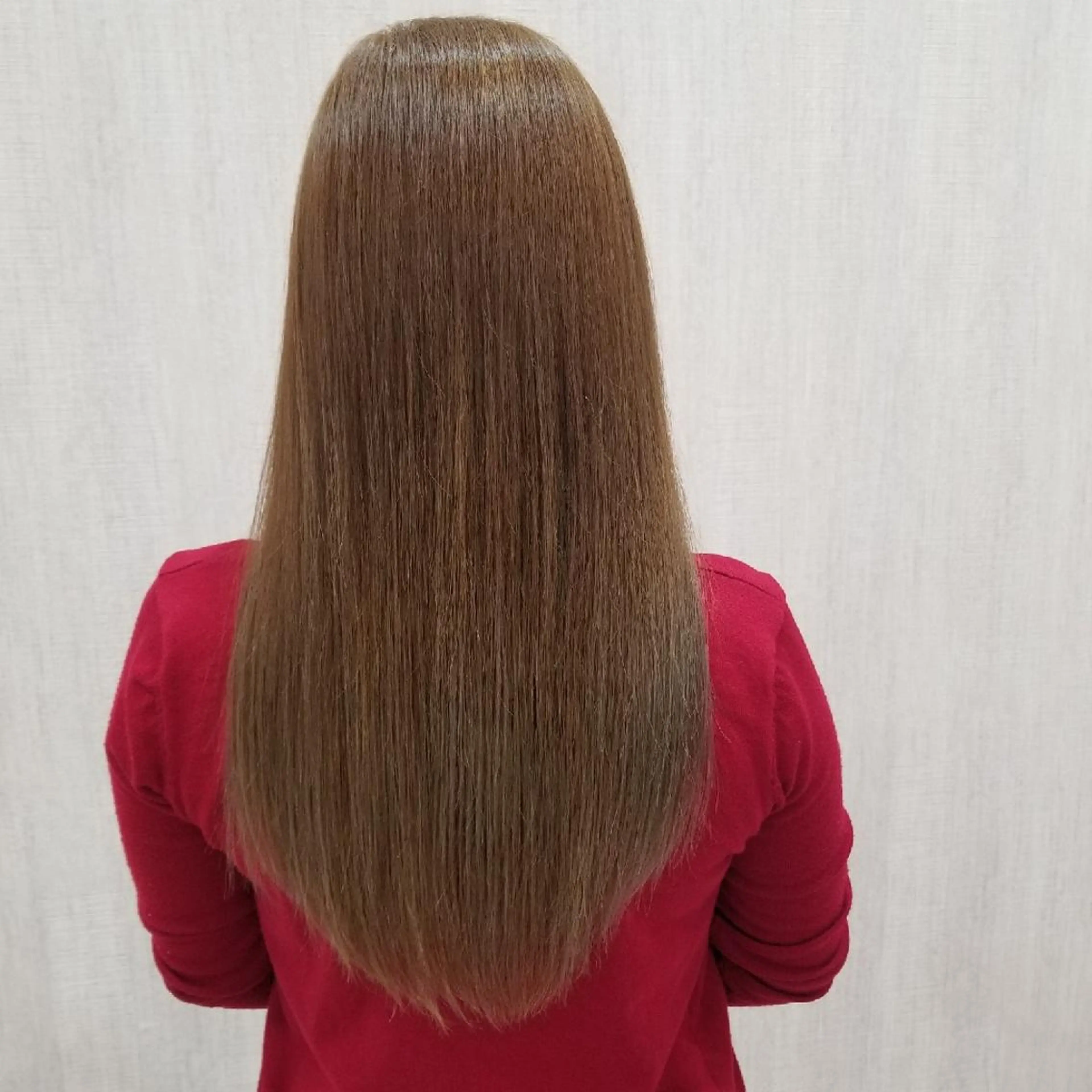 《ミニモ学割U24限定》カット+縮毛矯正+オージュアニュートリエントTR🎒の写真