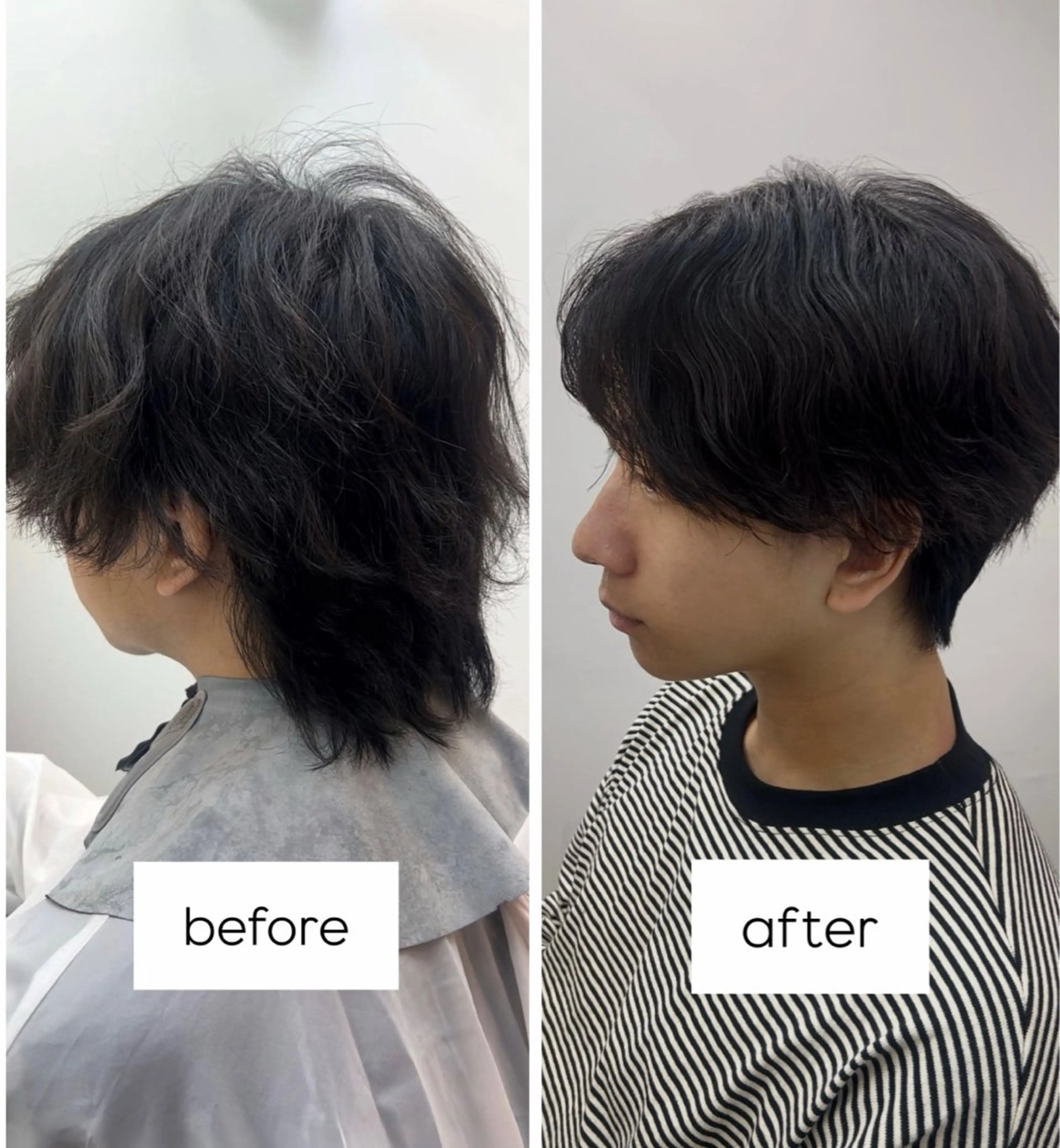 ショート くせ毛 縮毛矯正 カット 縮毛矯正 住田旭宏 カットモデル募集のヘアスタイル