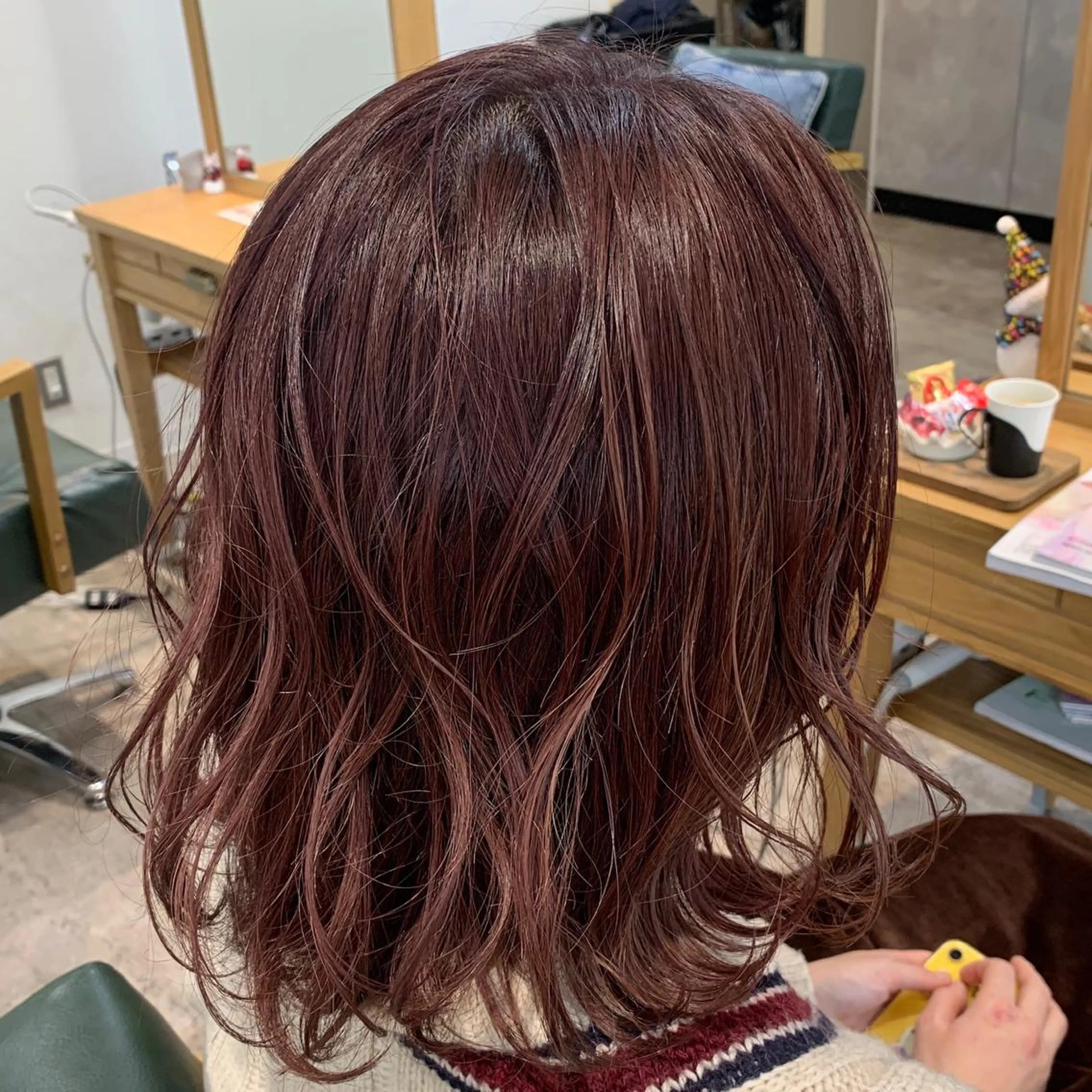 ミディアム カラー 加藤 雄大のヘアスタイル