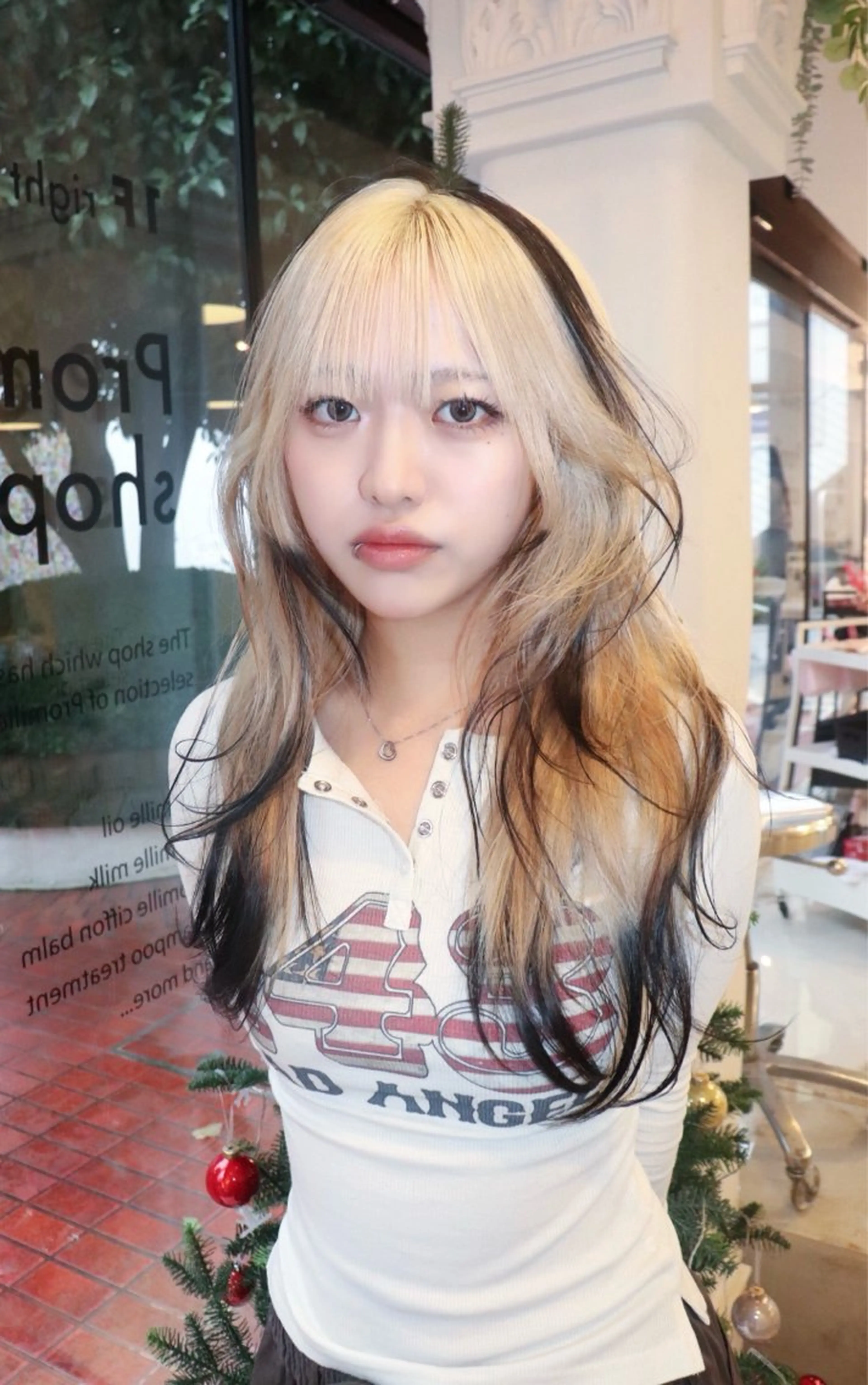 セミロング カラー @kyoniyy KYONIのヘアスタイル