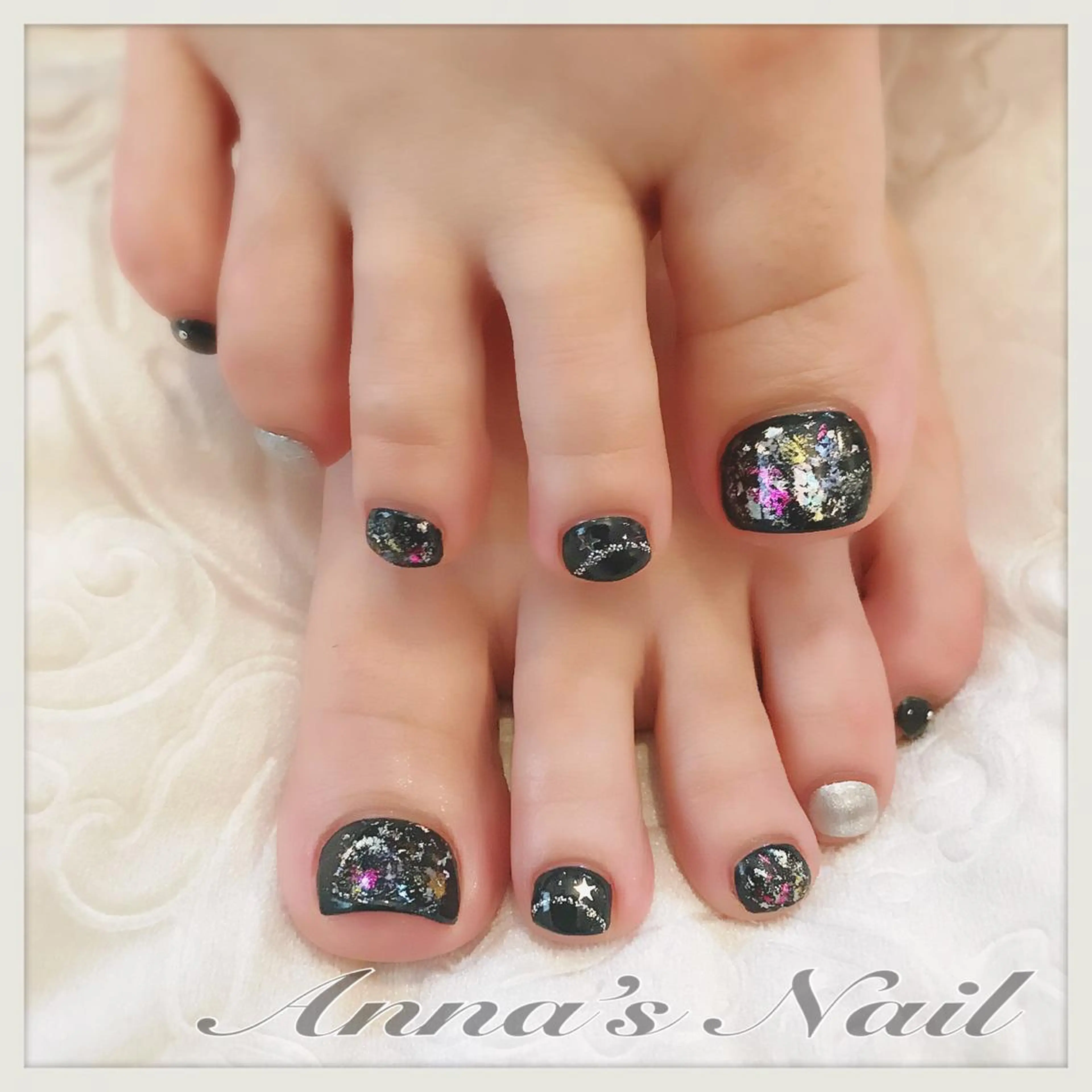 ネイル アートネイル グリーン ニュアンスネイル 夏ネイル Anna’s Nail所属・清口 杏奈のネイルデザイン