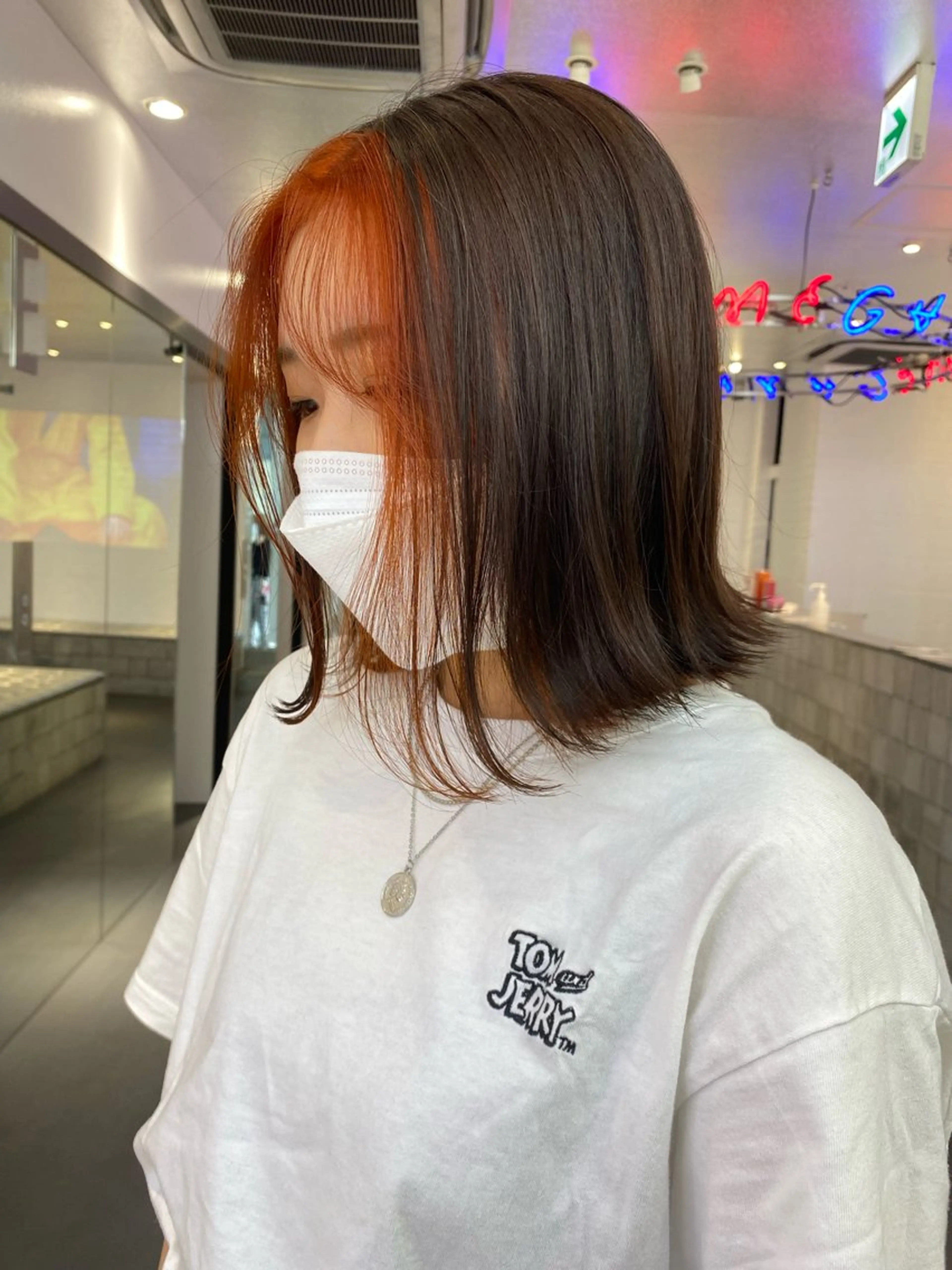 🦋初回限定🦋グラデーション/インナーカラー➕ トリートメント#テールカラー#イヤリングカラーの写真