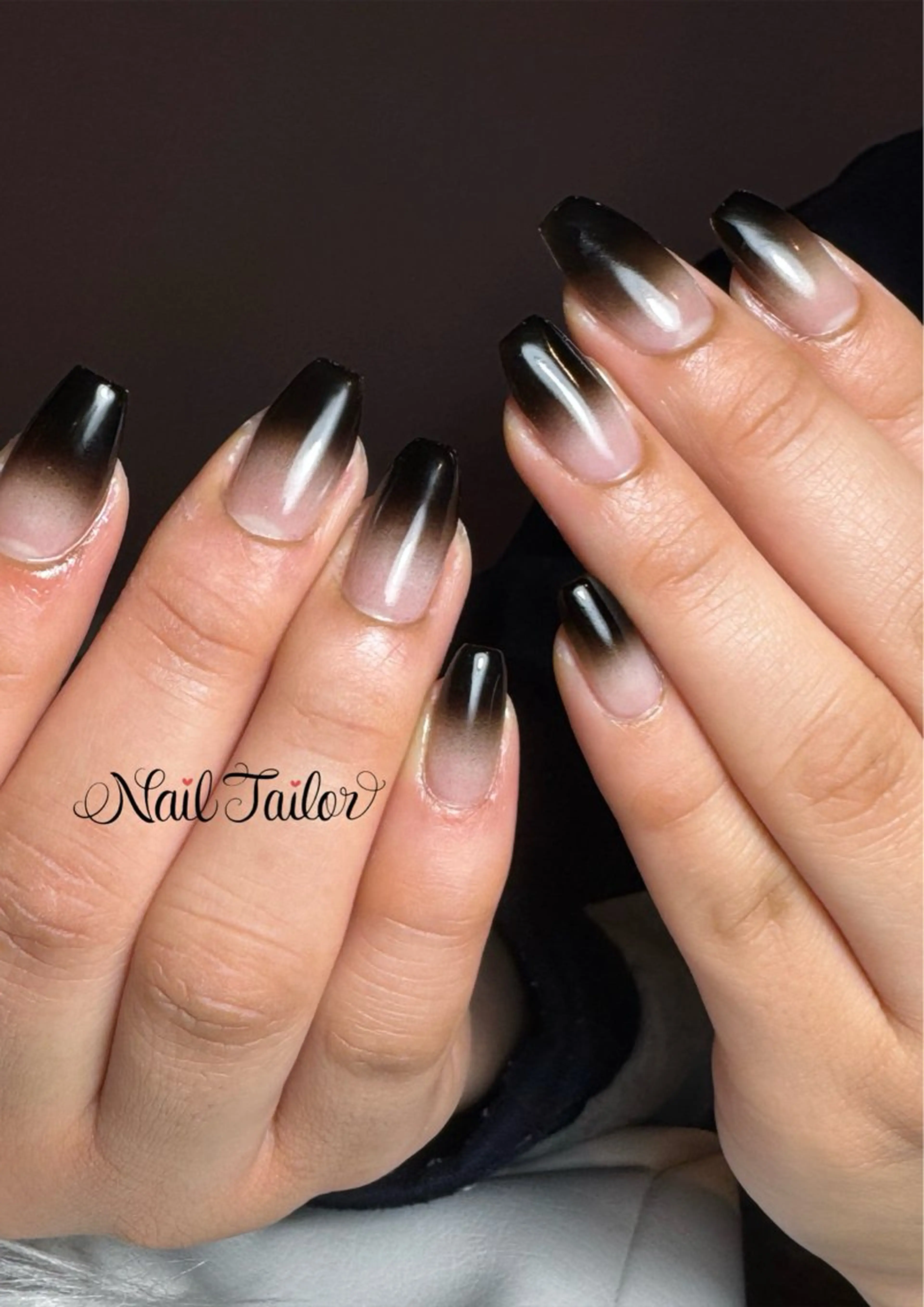 ネイル 長さ出し ジェルネイル グラデーション ロングネイル スカルプネイル ハンドネイル 〜Nail Tailor〜　ネイルテイラー所属・NailTailor ネイルテイラーのネイルデザイン