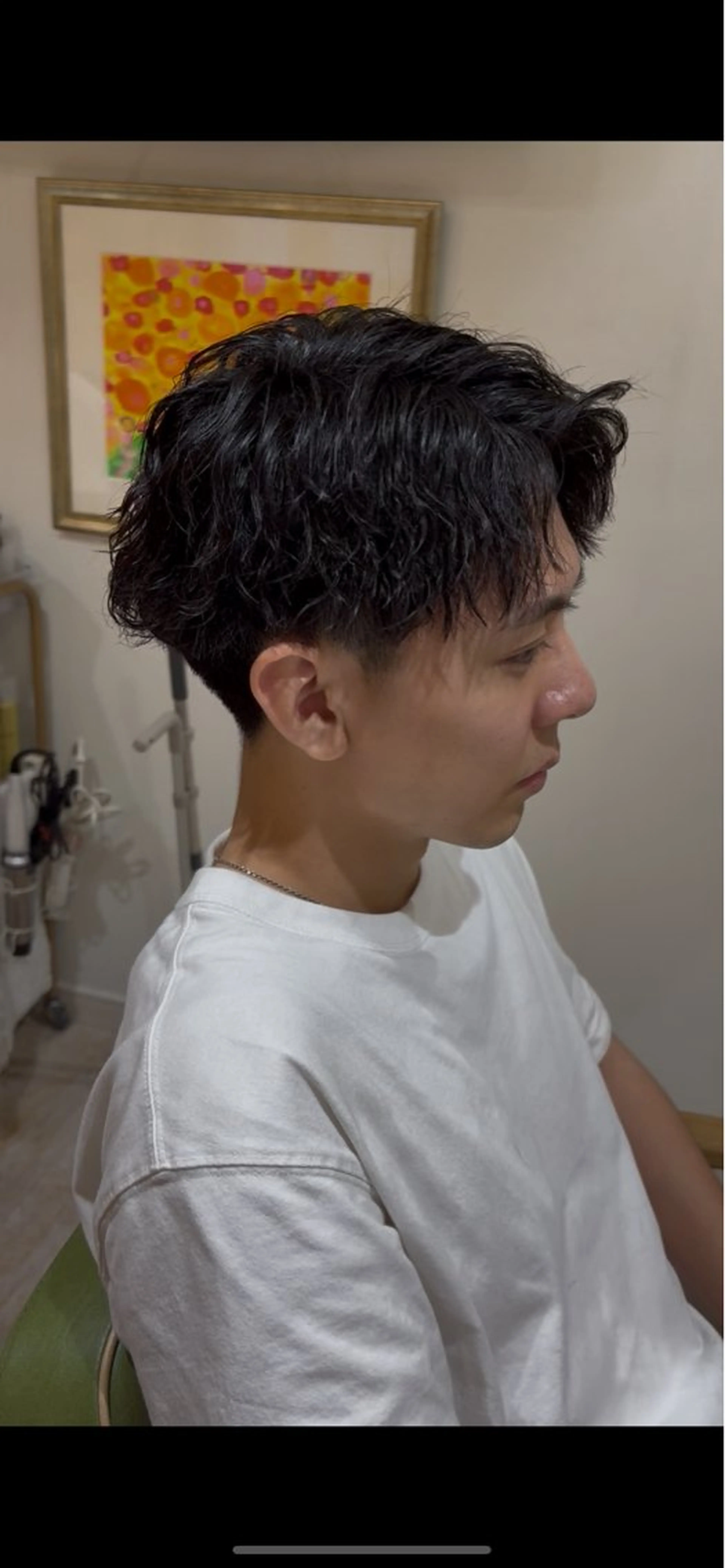 ショート パーマ メンズ カット パーマ トリートメント AIN.ANLY.所属・顔まわりカット/レイ ヤーカット/小池 祐のヘアスタイル