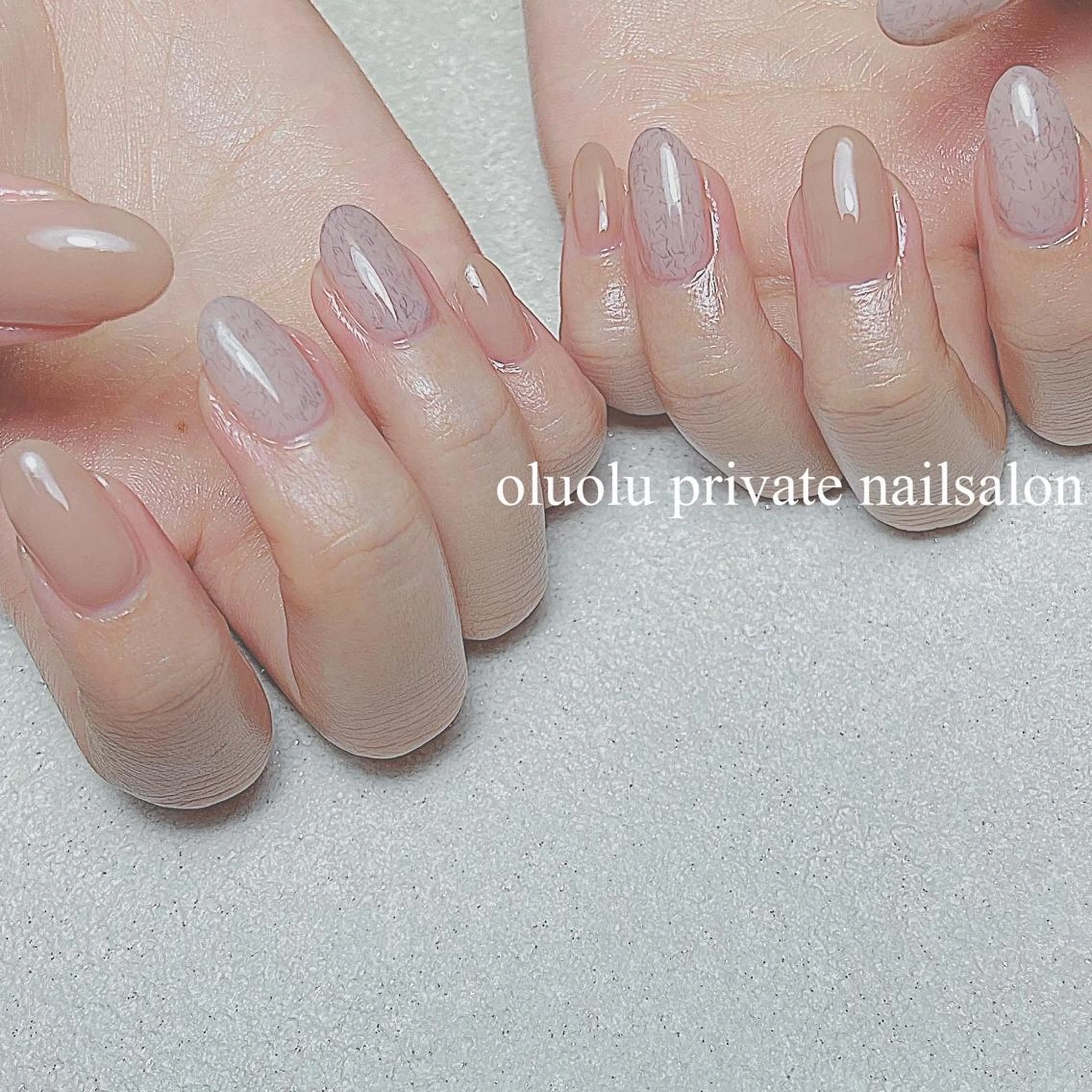 ネイル アートネイル フットネイル ニュアンスネイル オフィスネイル ハンドネイル 大村 紬華のネイルデザイン