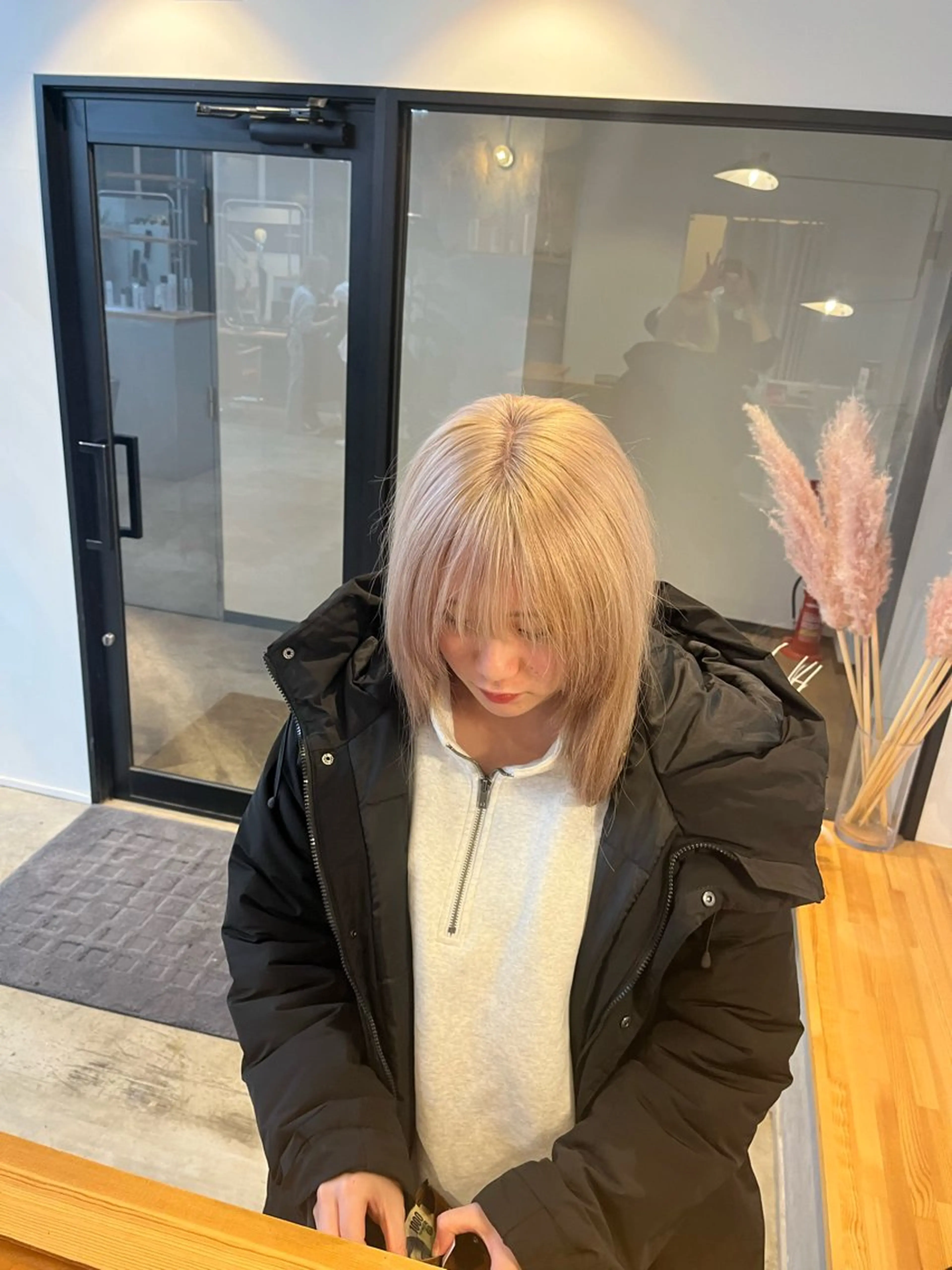 セミロング カラー ヘアカラー ハイトーンカラ ー/小川のヘアスタイル