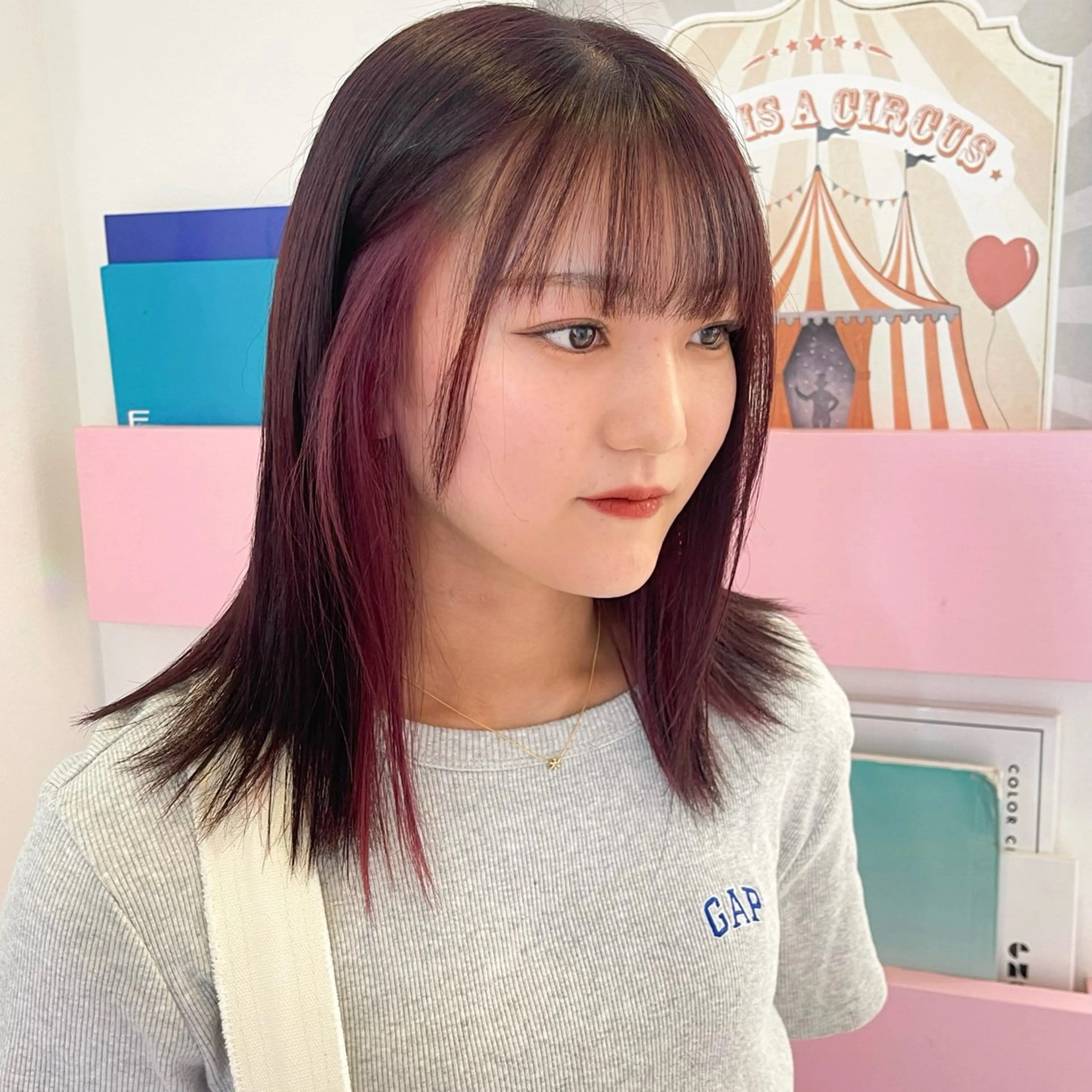 セミロング カラー 暖色/ミルクティー /レイヤー/マリア♡のヘアスタイル